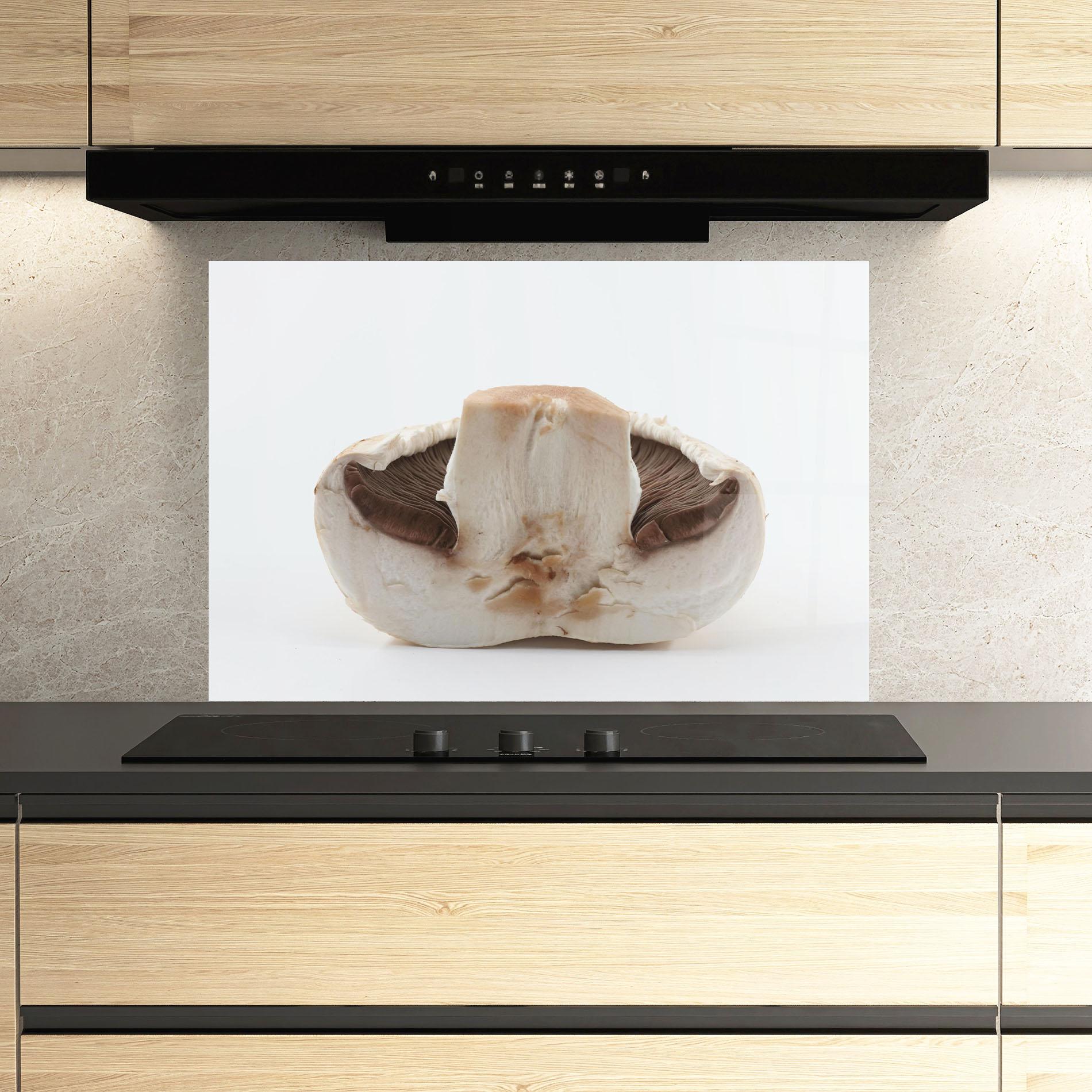 Panou Sticla Bucatarie Cut Mushroom mockup 3