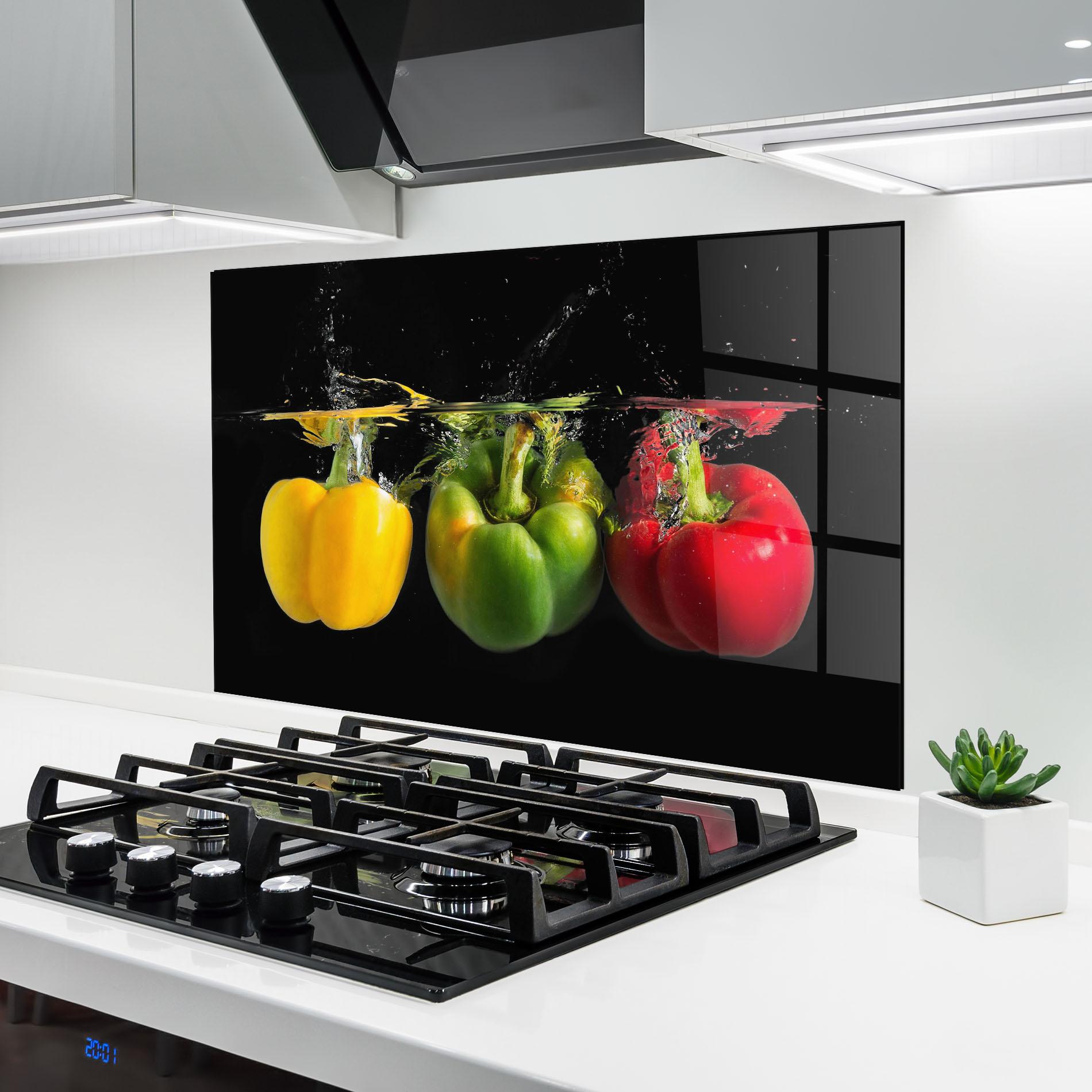 Panou Sticla Bucatarie Bellpepper Nice Splash mockup 6