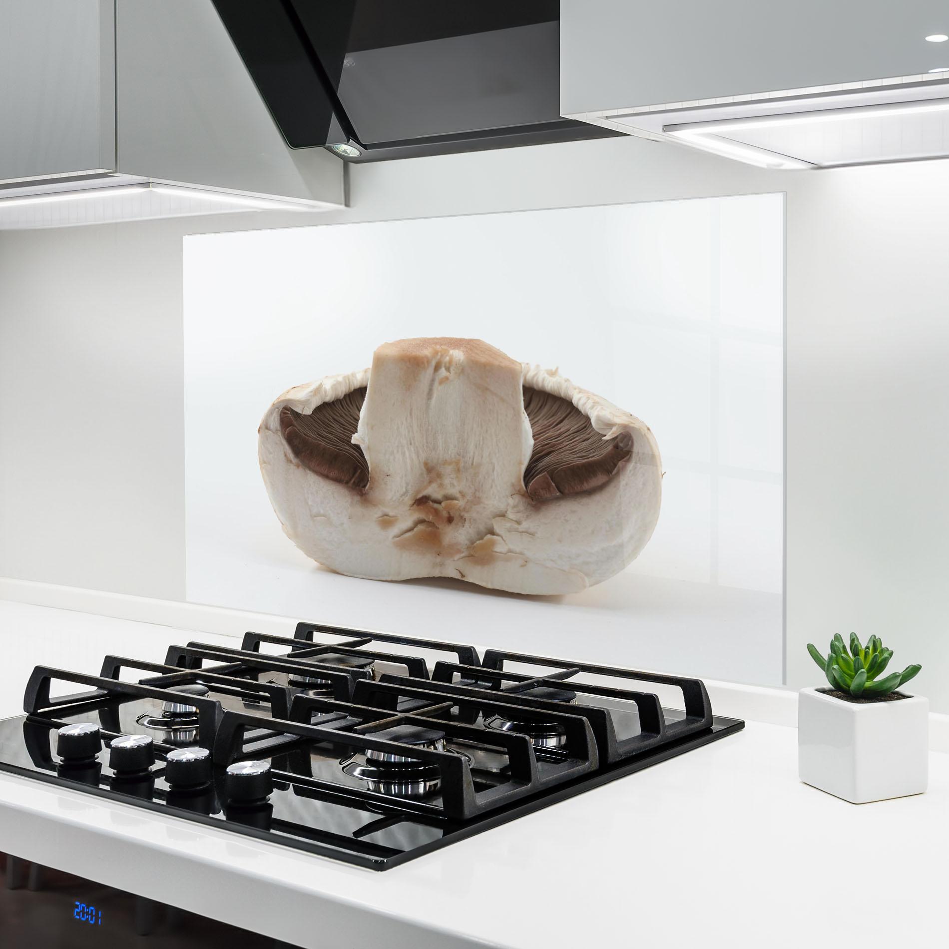 Panou Sticla Bucatarie Cut Mushroom mockup 6