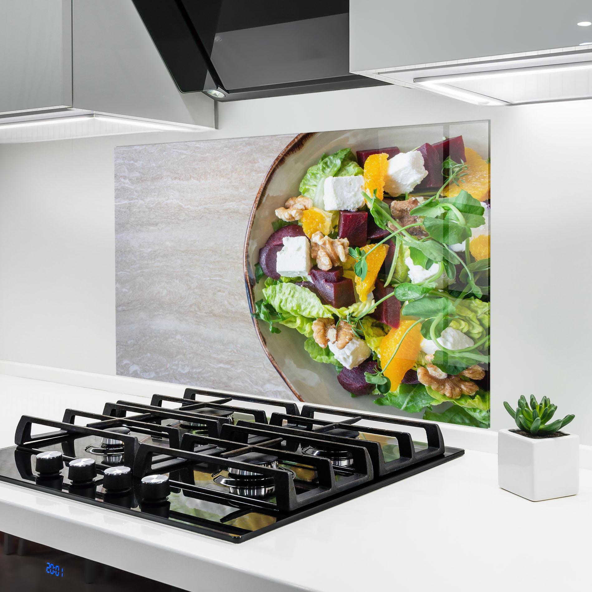 Panou Sticla Bucatarie Delicious Salad mockup 6