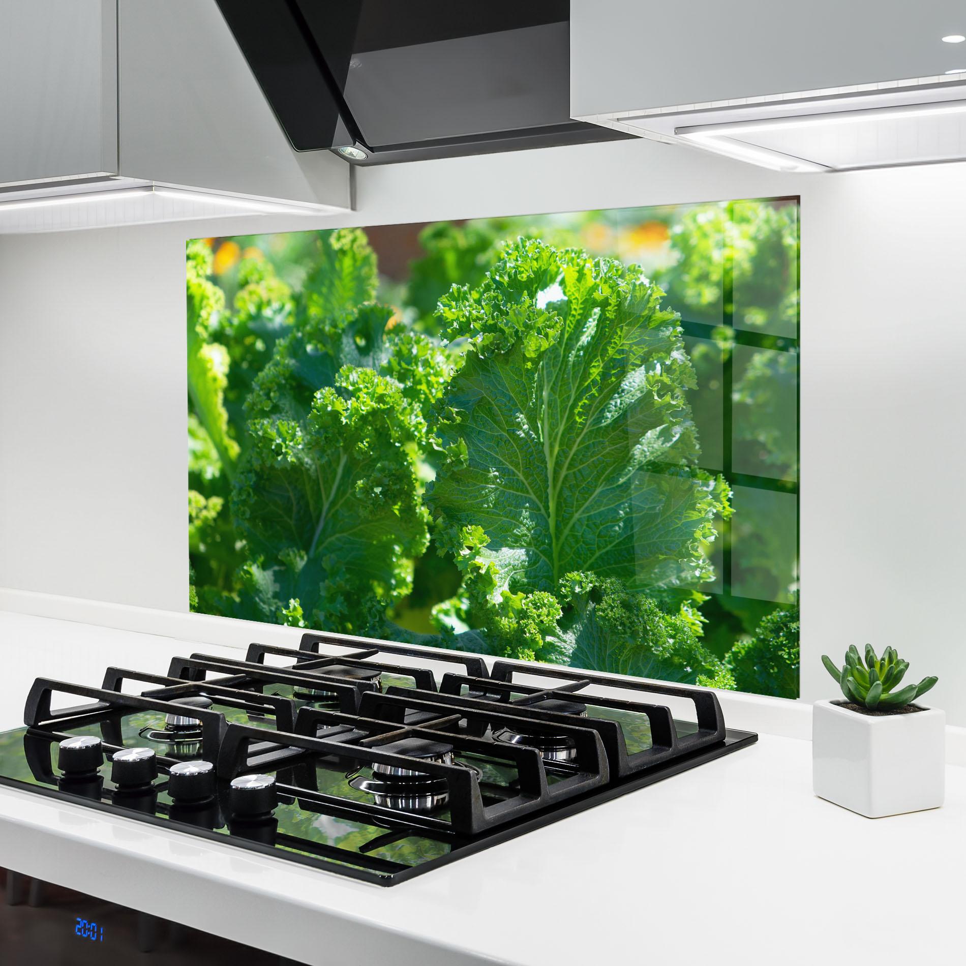 Panou Sticla Bucatarie Lettuce View mockup 6