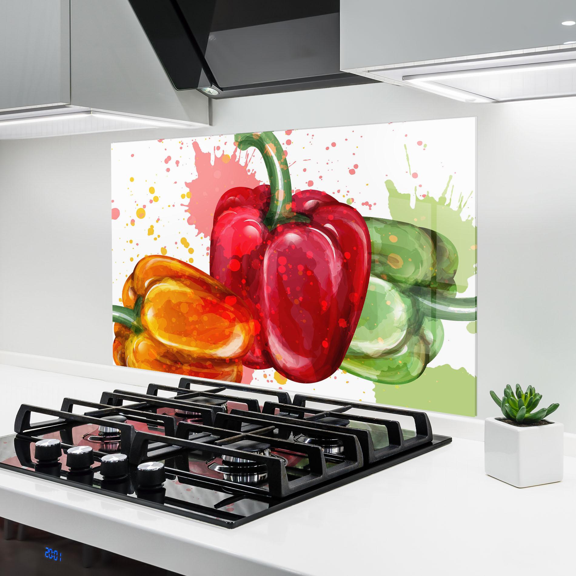 Panou Sticla Bucatarie Nice Color Bellpepper mockup 6