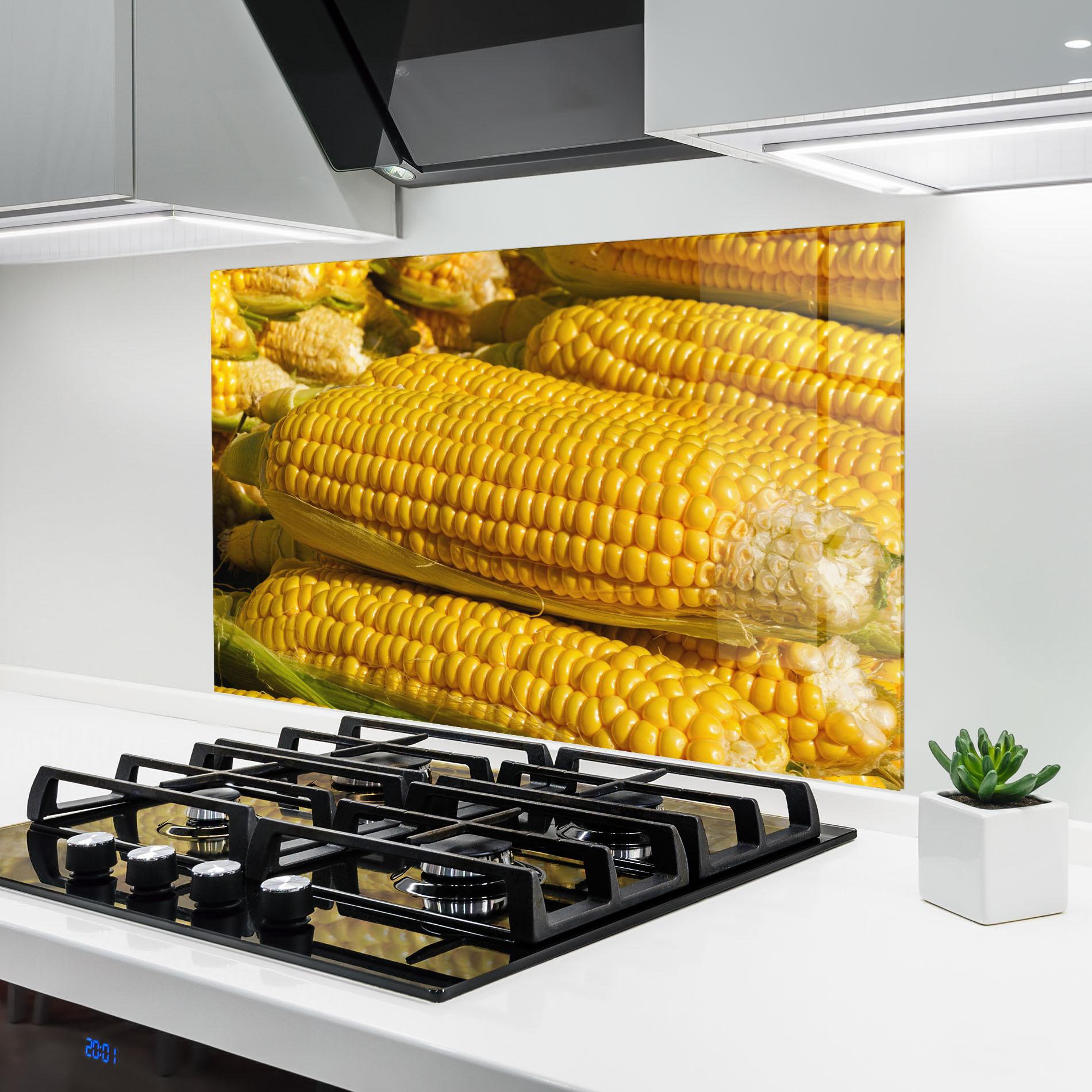 Panou Sticla Bucatarie Strong Yellow Corn mockup 6