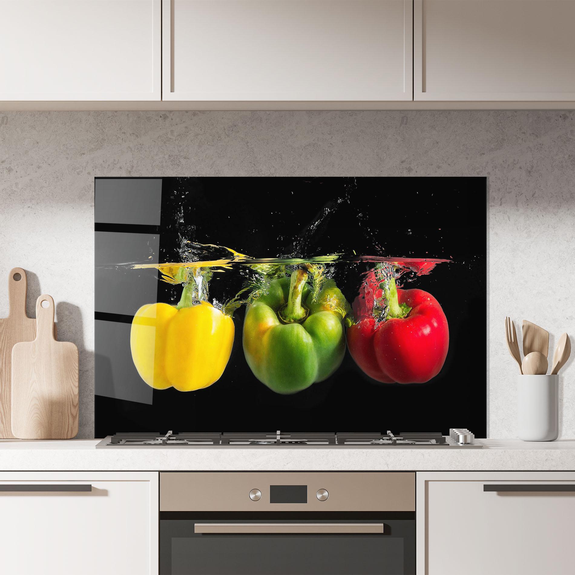 Panou Sticla Bucatarie Bellpepper Nice Splash mockup 7