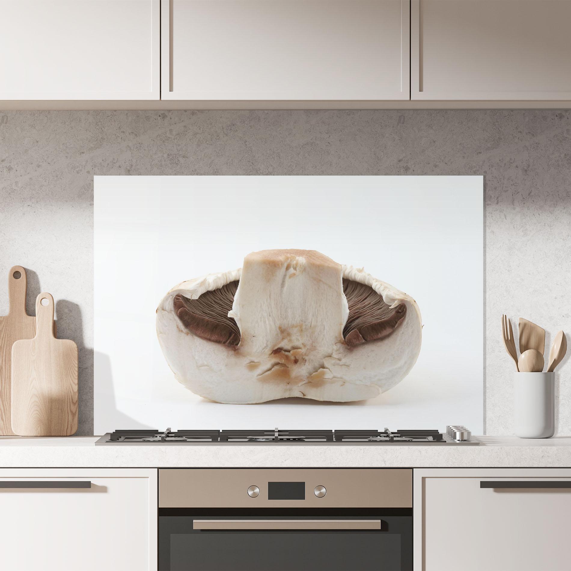 Panou Sticla Bucatarie Cut Mushroom mockup 7