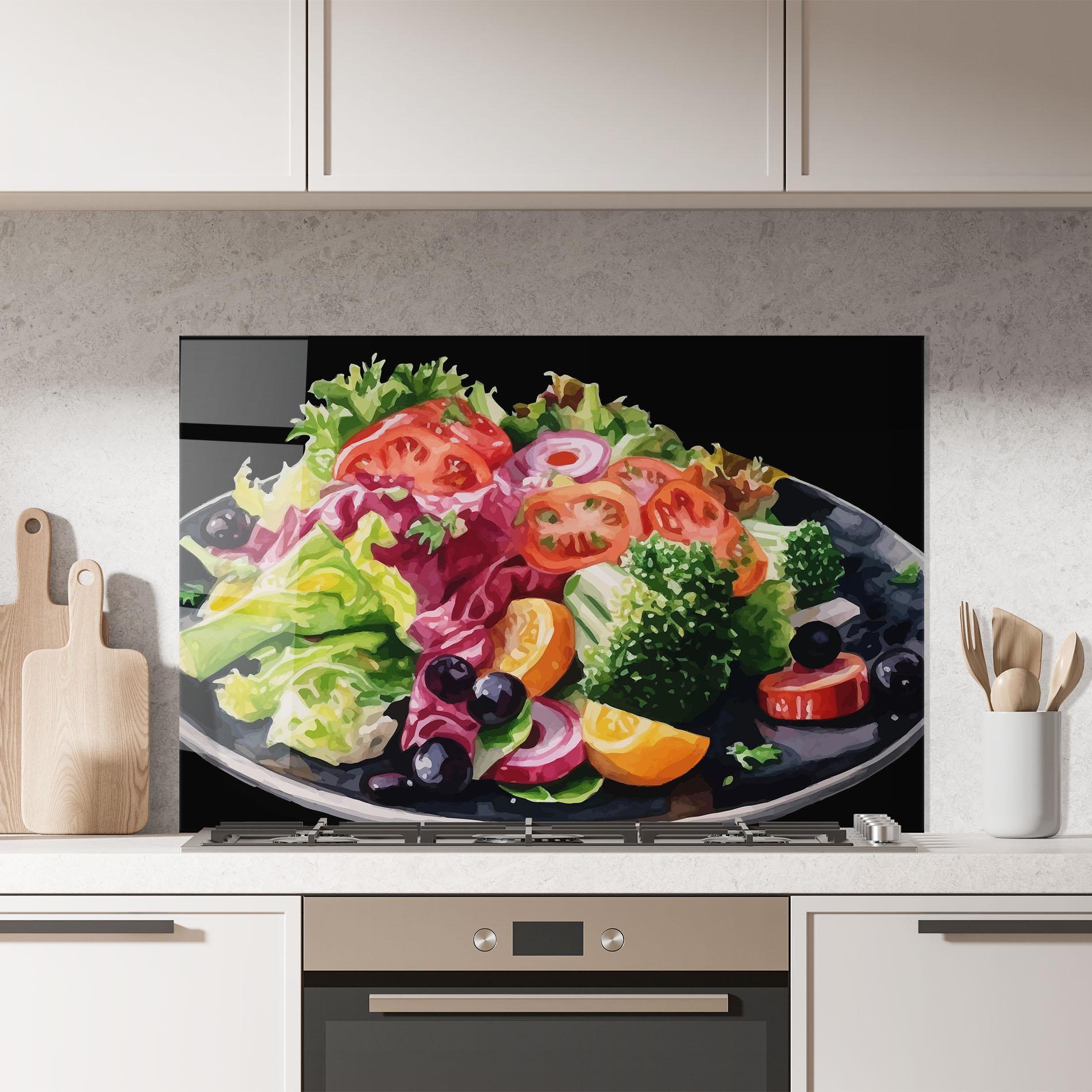 Panou Sticla Bucatarie Healthy Tomato Food mockup 7