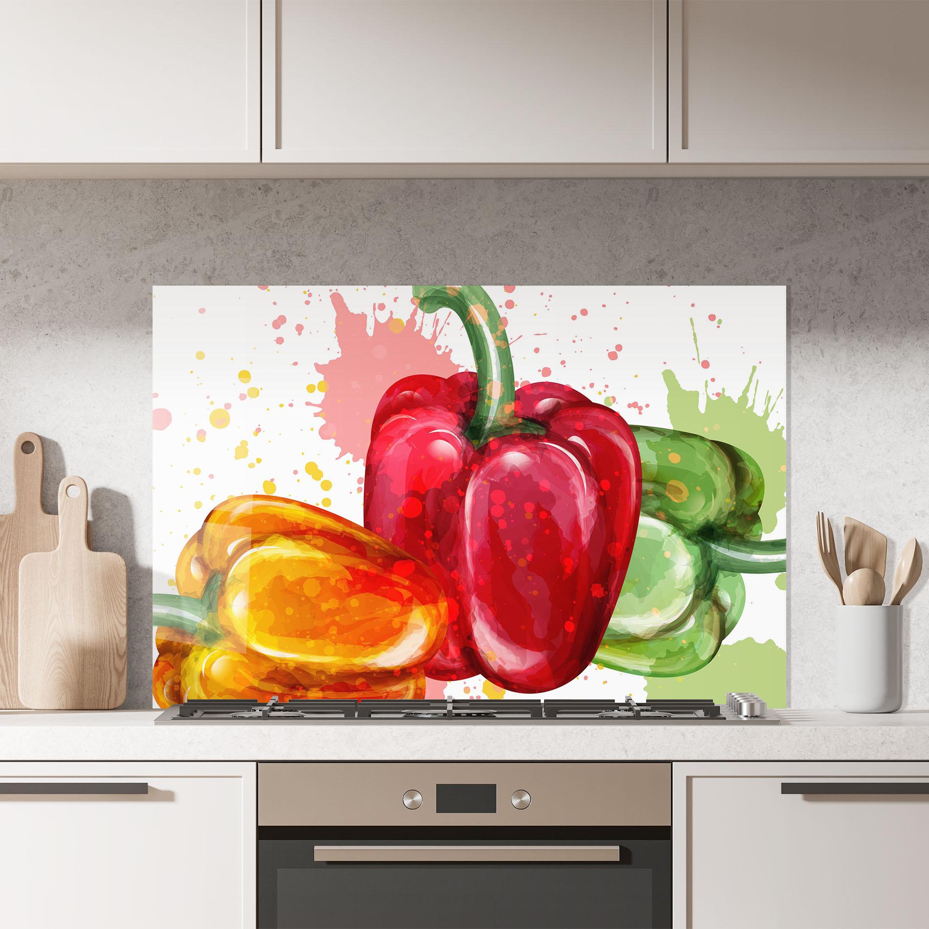 Panou Sticla Bucatarie Nice Color Bellpepper mockup 7