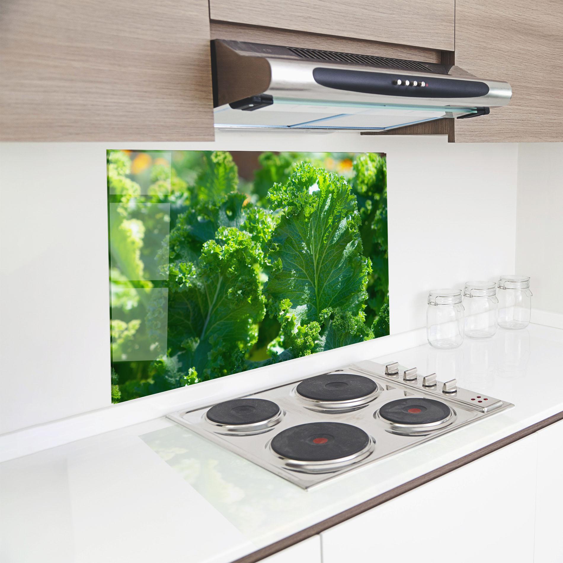 Panou Sticla Bucatarie Lettuce View mockup 8