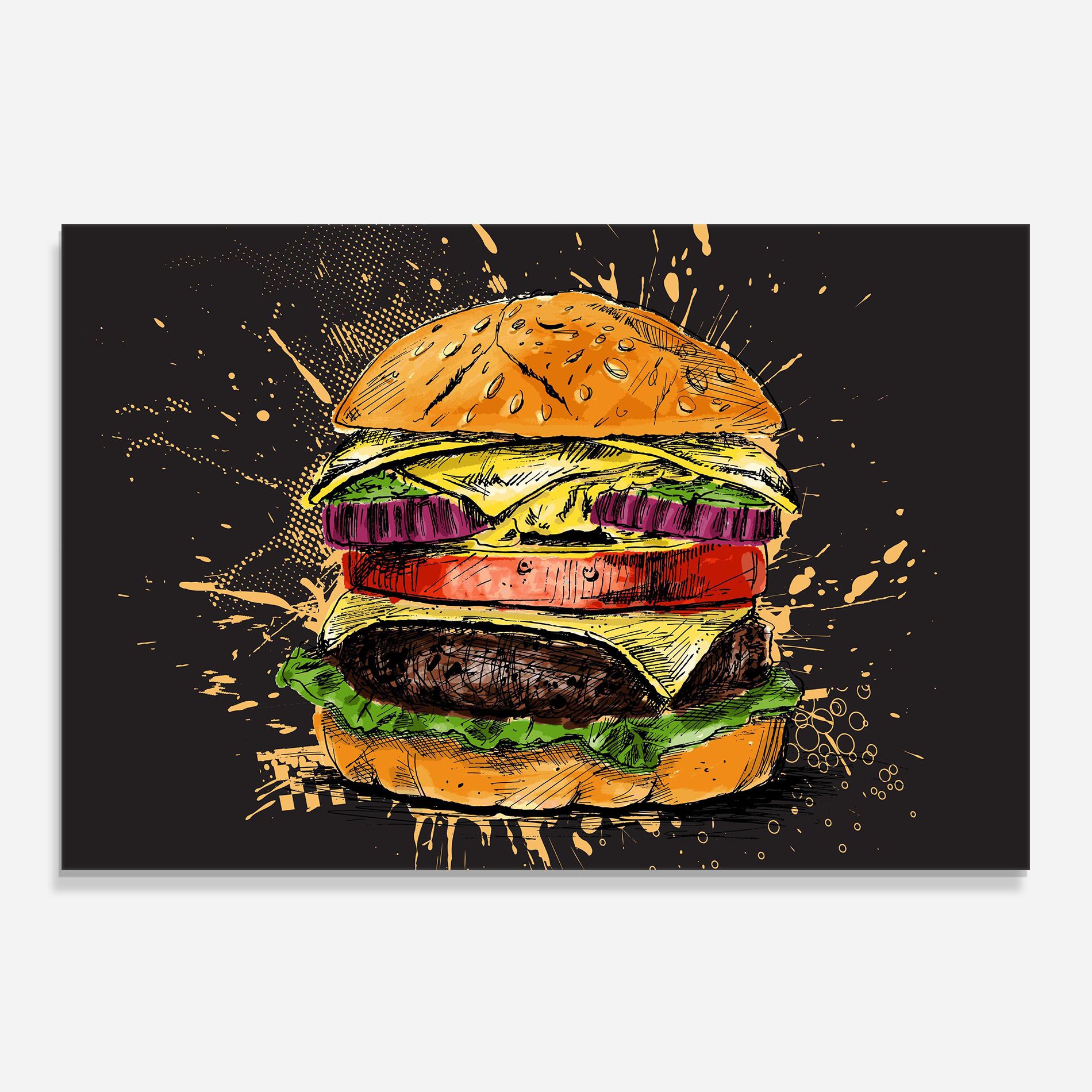 Burger Drawing mockup 0