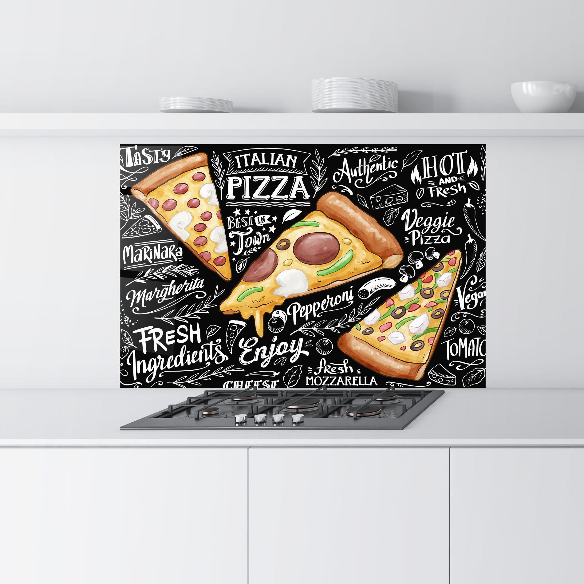 Panou Sticla Bucatarie Enjoy Pizza mockup 9