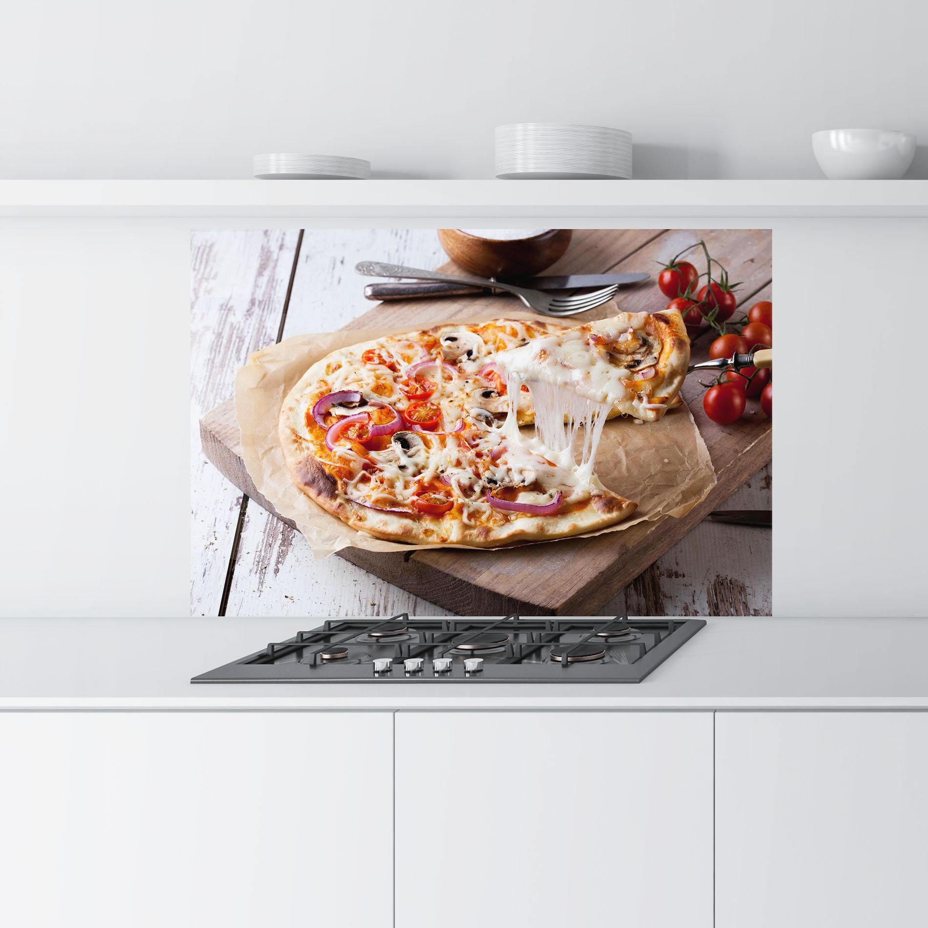 Panou Sticla Bucatarie Pizza mockup 9