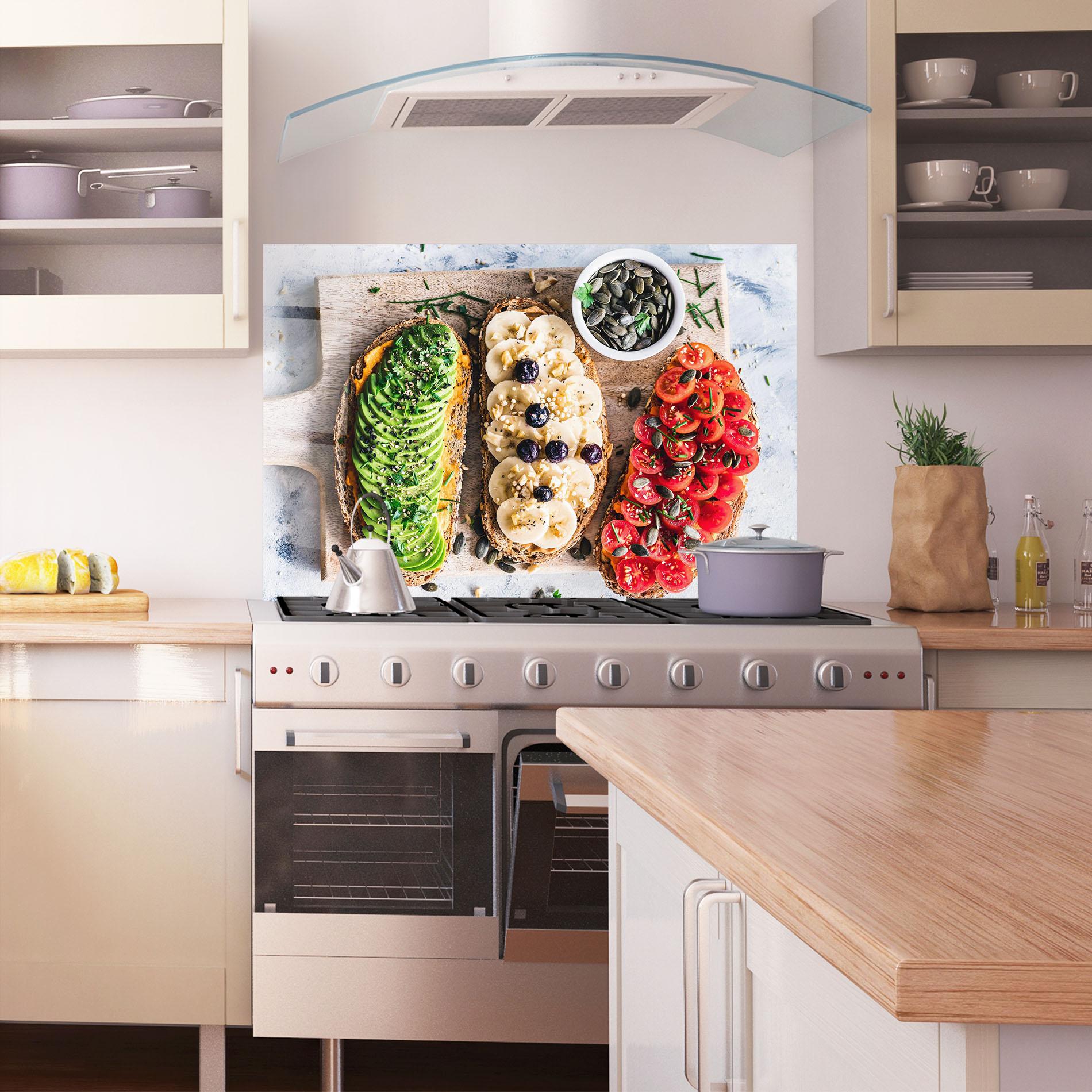 Panou Sticla Bucatarie Breakfast mockup 1