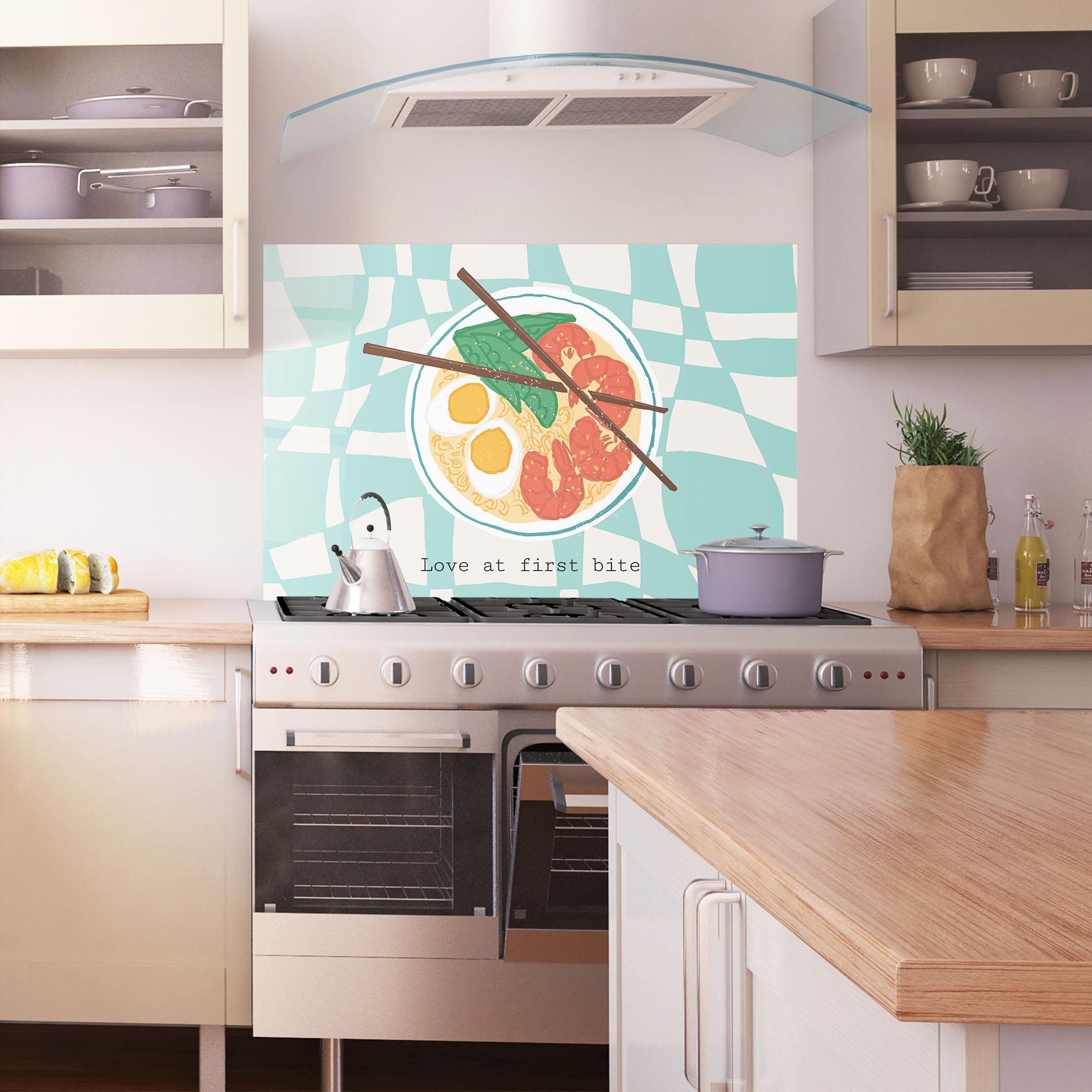 Panou Sticla Bucatarie Food Love mockup 1