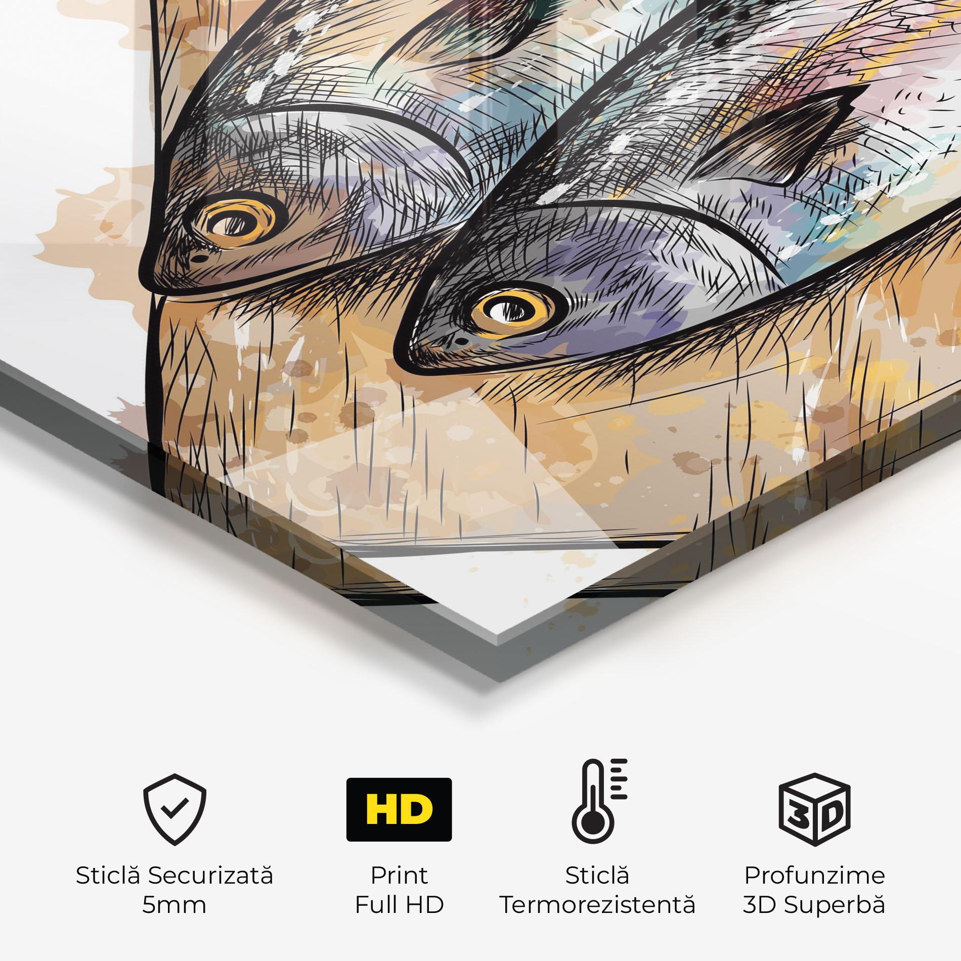 Panou Sticla Bucatarie Grilled Fish mockup 2