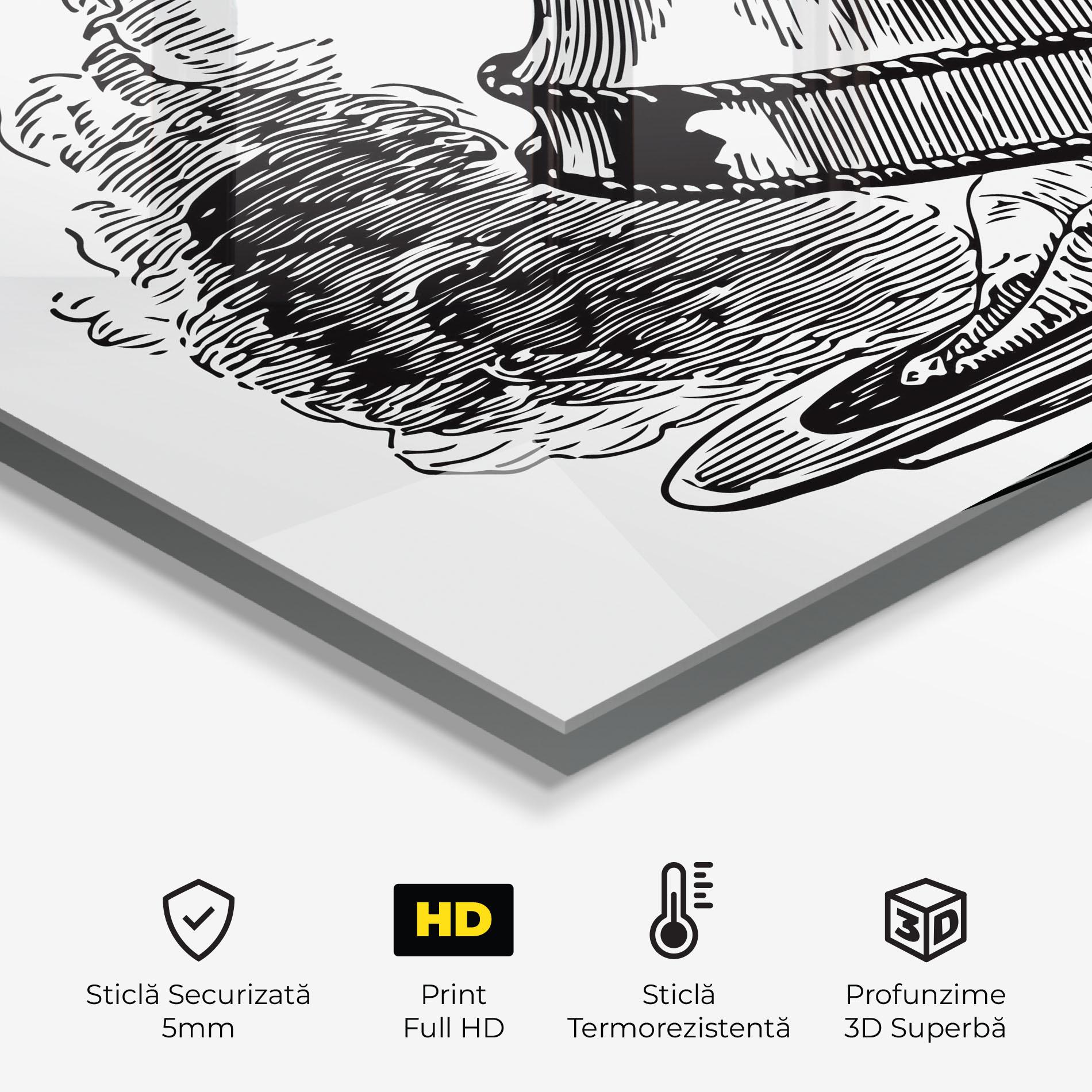 Panou Sticla Bucatarie Hot Food mockup 2