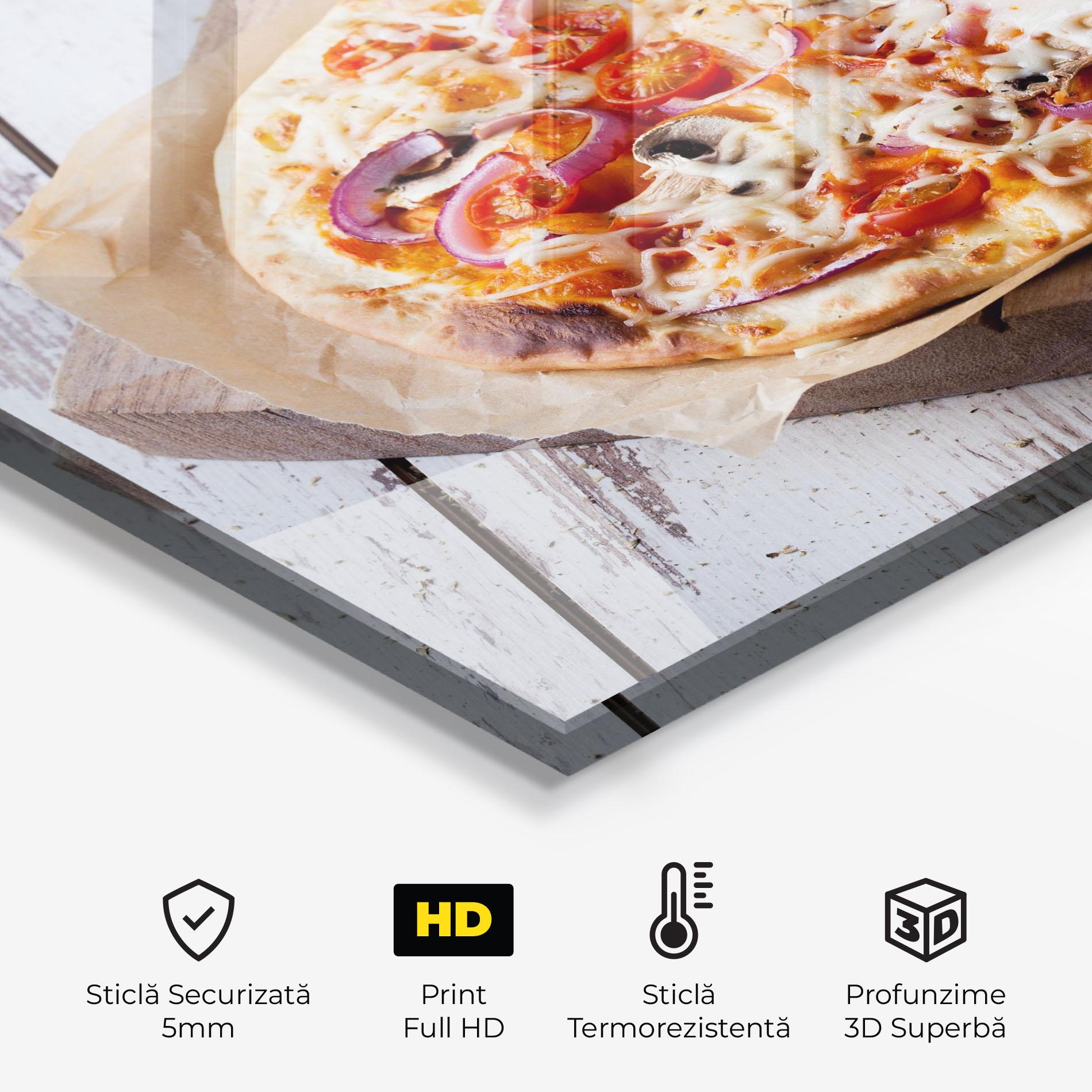 Panou Sticla Bucatarie Pizza mockup 2