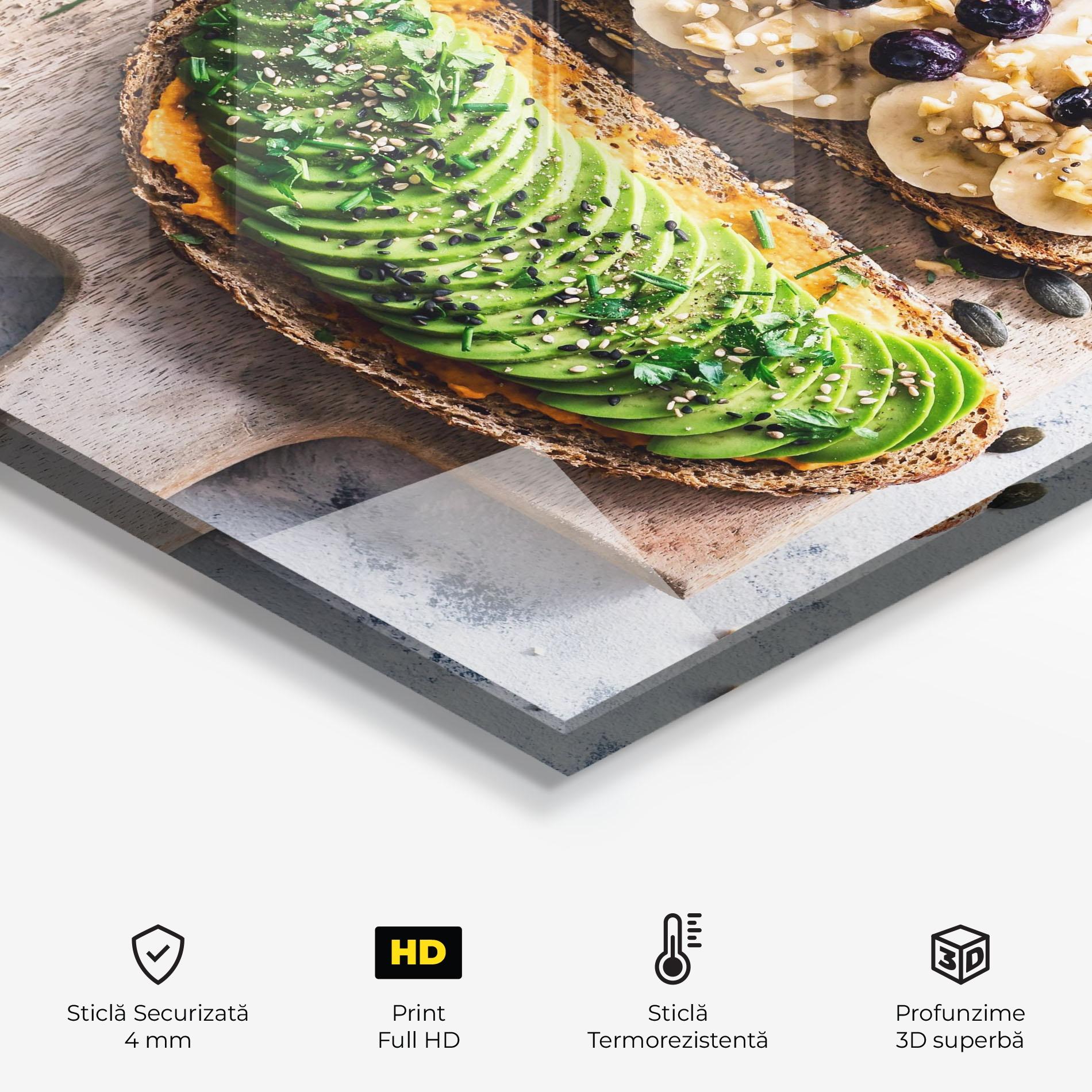 Panou Sticla Bucatarie Breakfast mockup 2