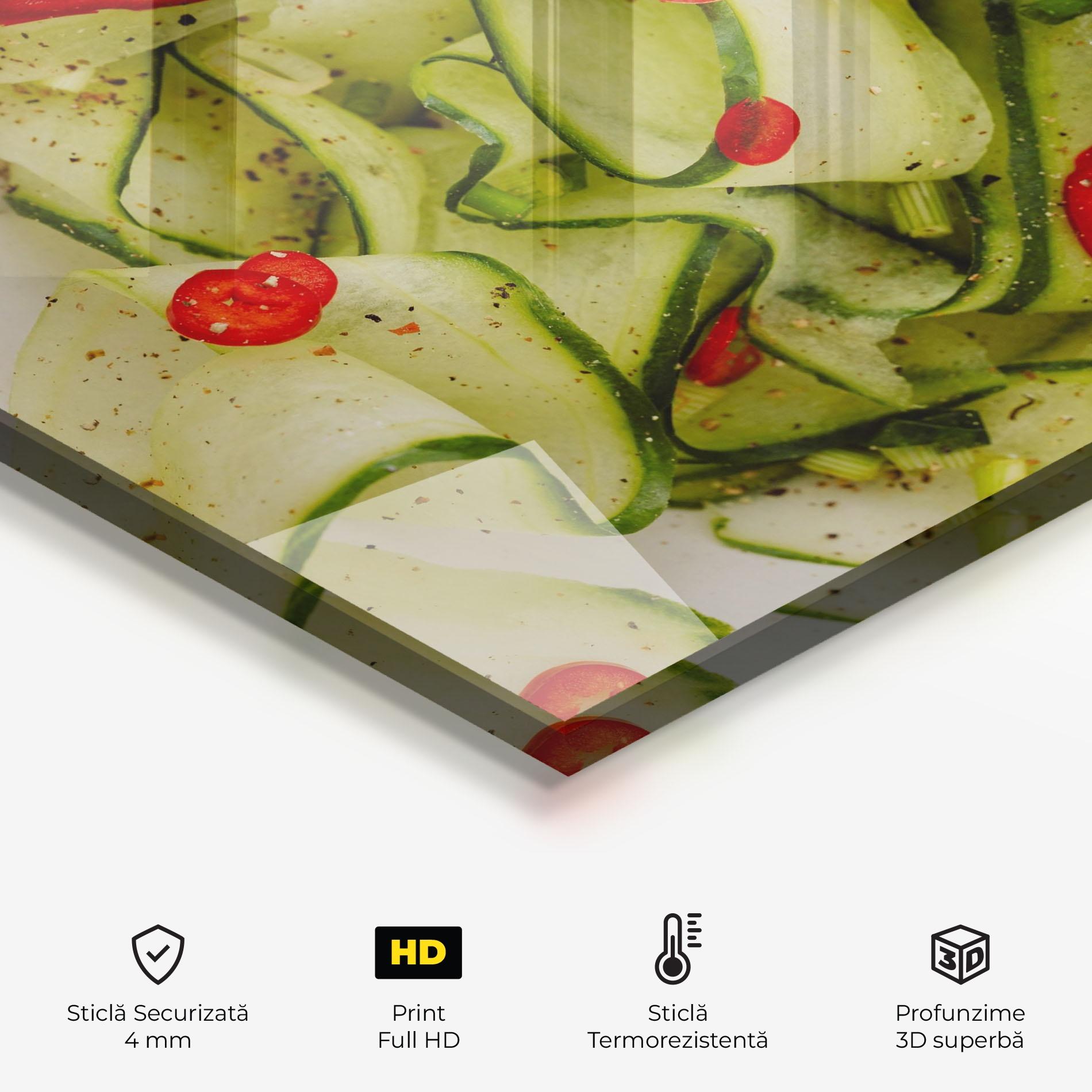 Panou Sticla Bucatarie Cucumber Food mockup 2