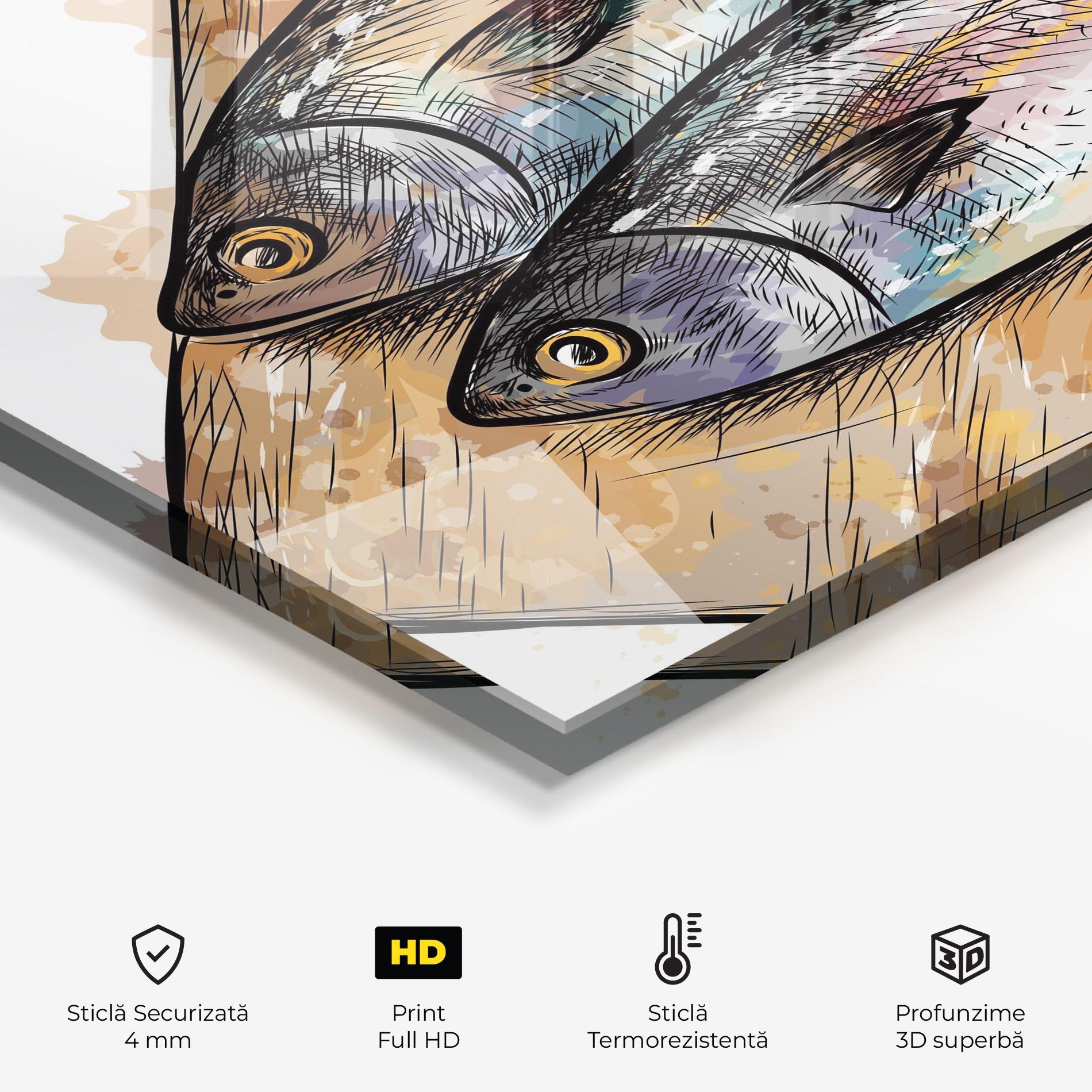 Panou Sticla Bucatarie Grilled Fish mockup 2