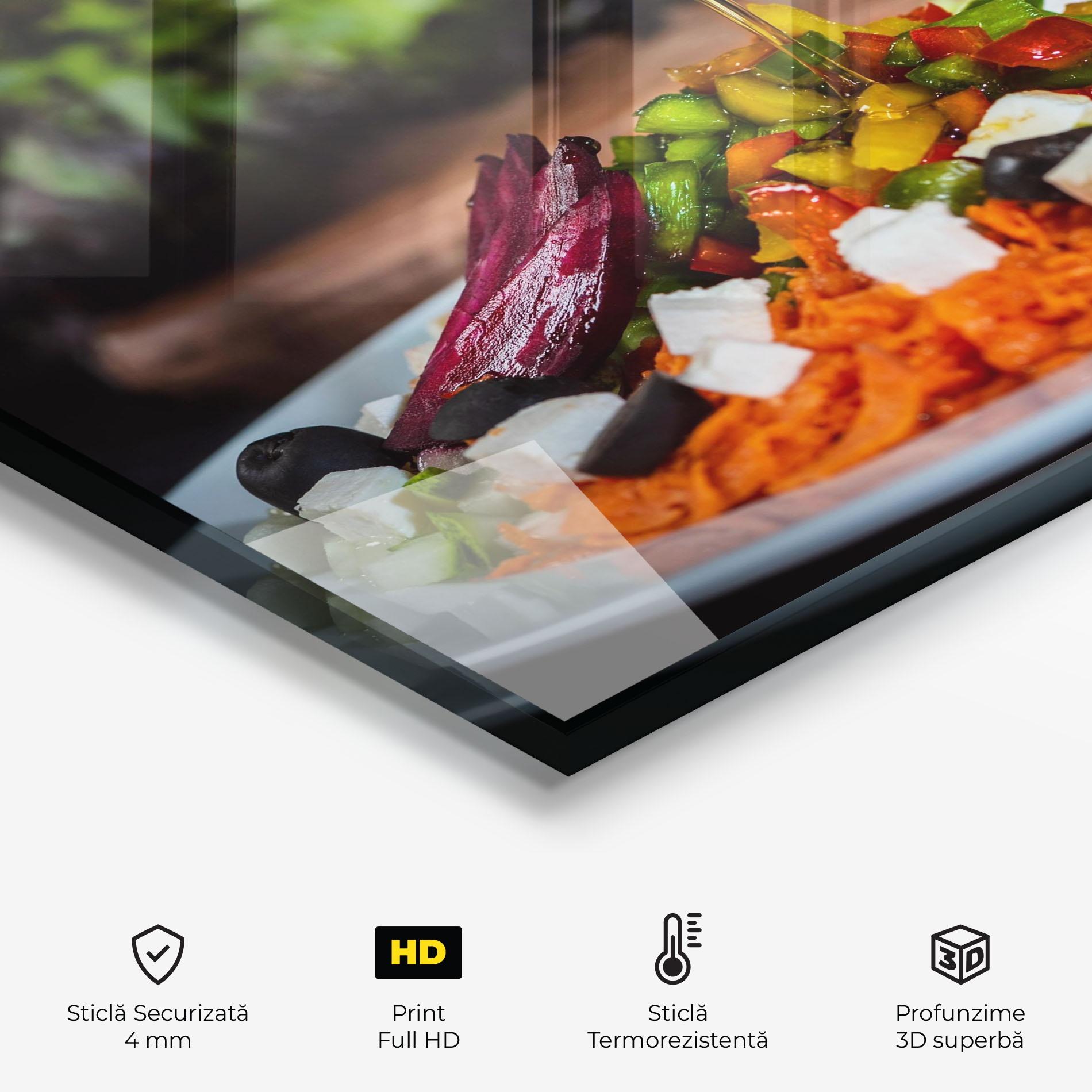 Panou Sticla Bucatarie Honey Over Food mockup 2