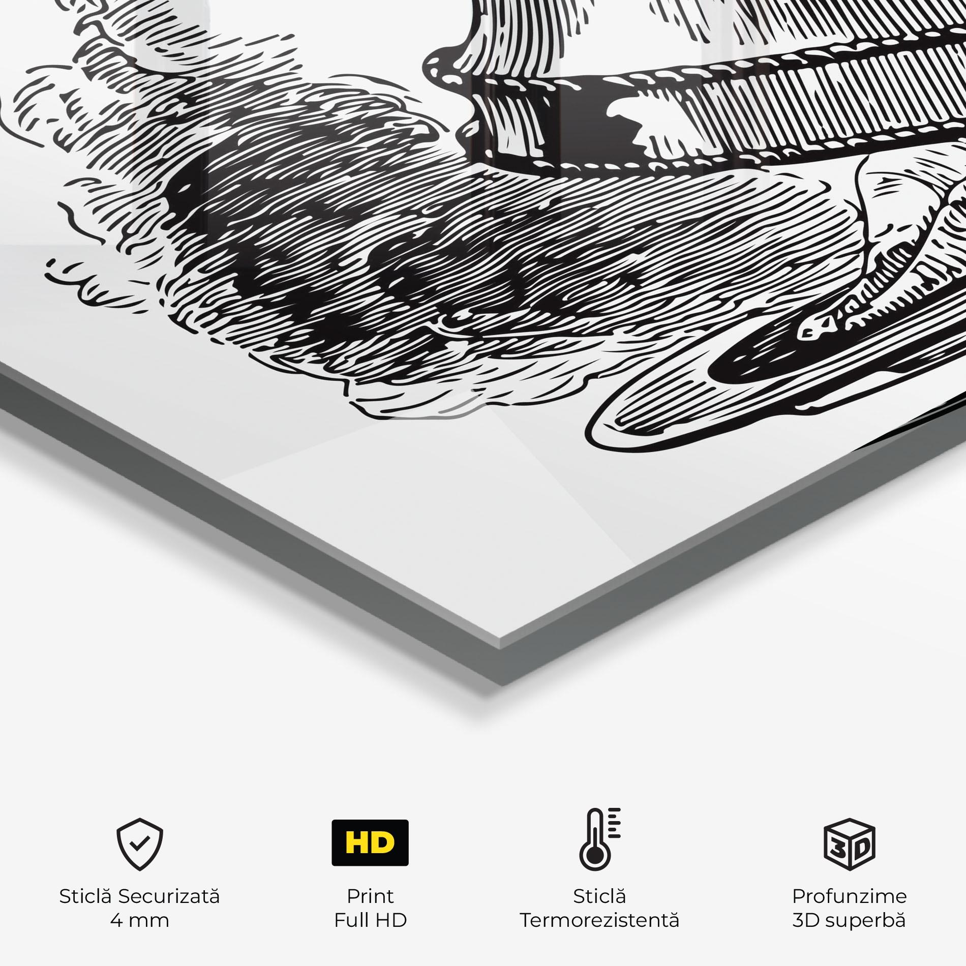 Panou Sticla Bucatarie Hot Food mockup 2