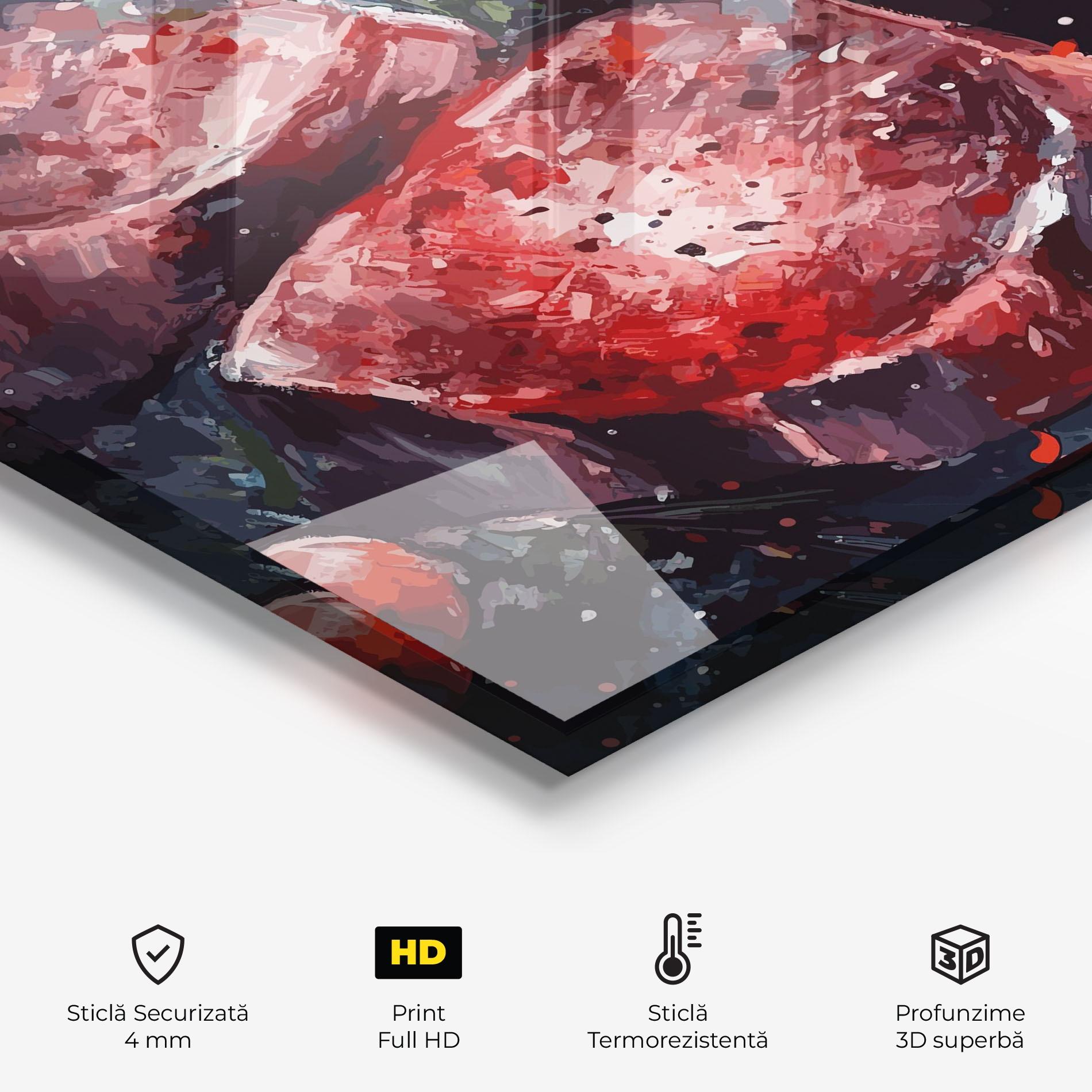 Panou Sticla Bucatarie Meat Art mockup 2