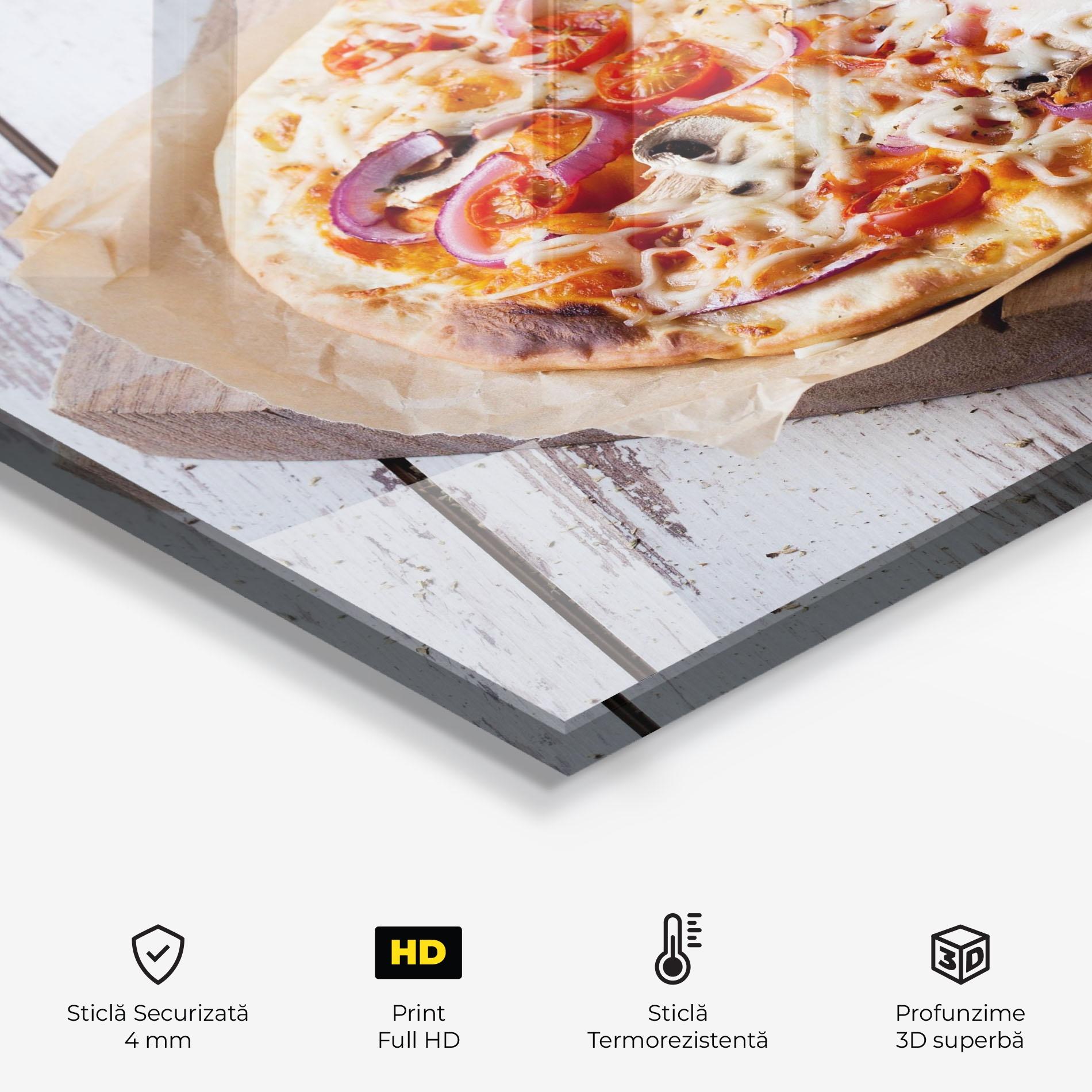 Panou Sticla Bucatarie Pizza mockup 2