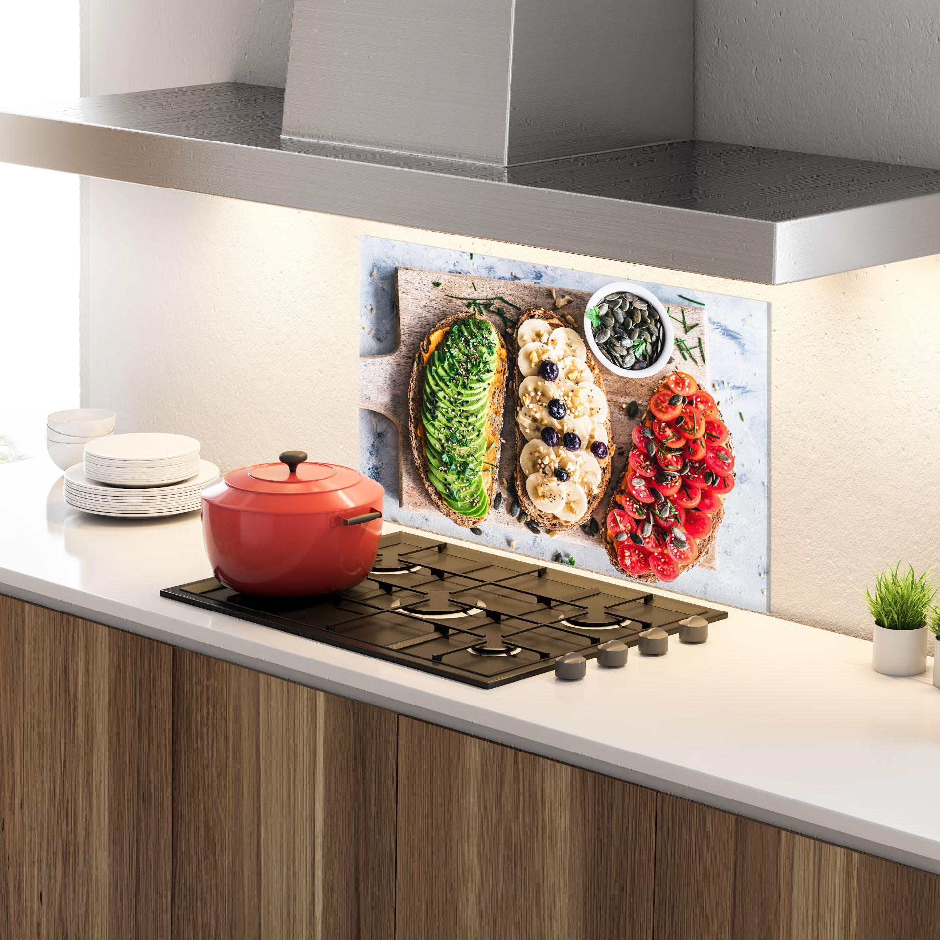 Panou Sticla Bucatarie Breakfast mockup 4