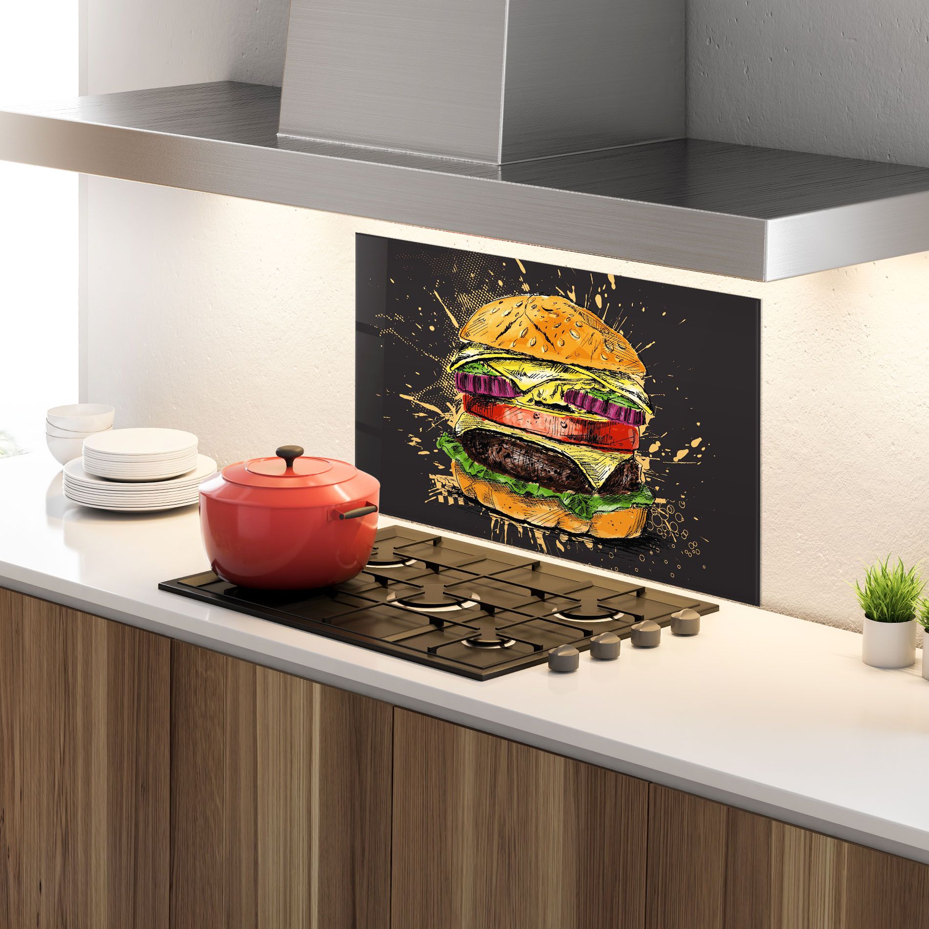 Burger Drawing mockup 4