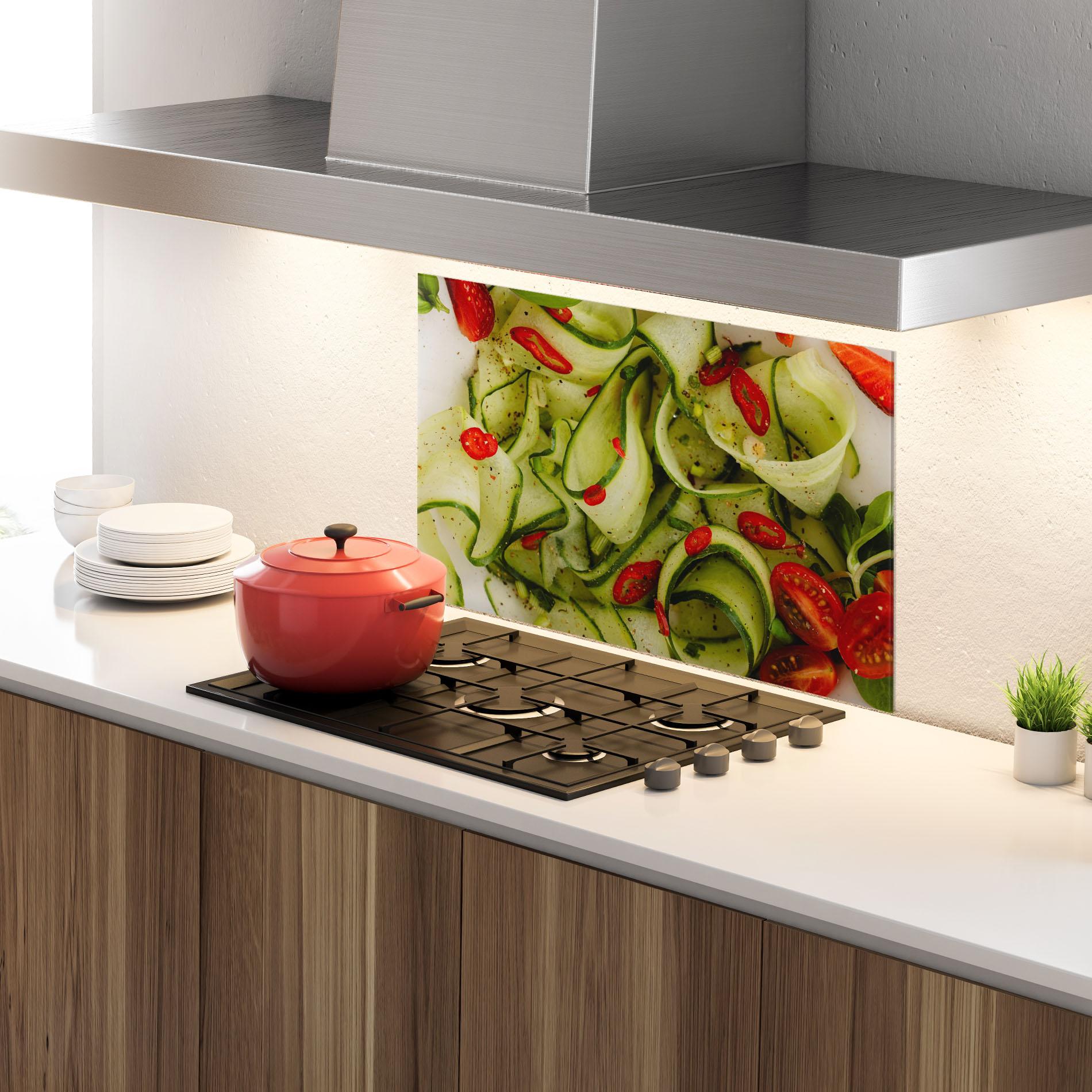 Panou Sticla Bucatarie Cucumber Food mockup 4