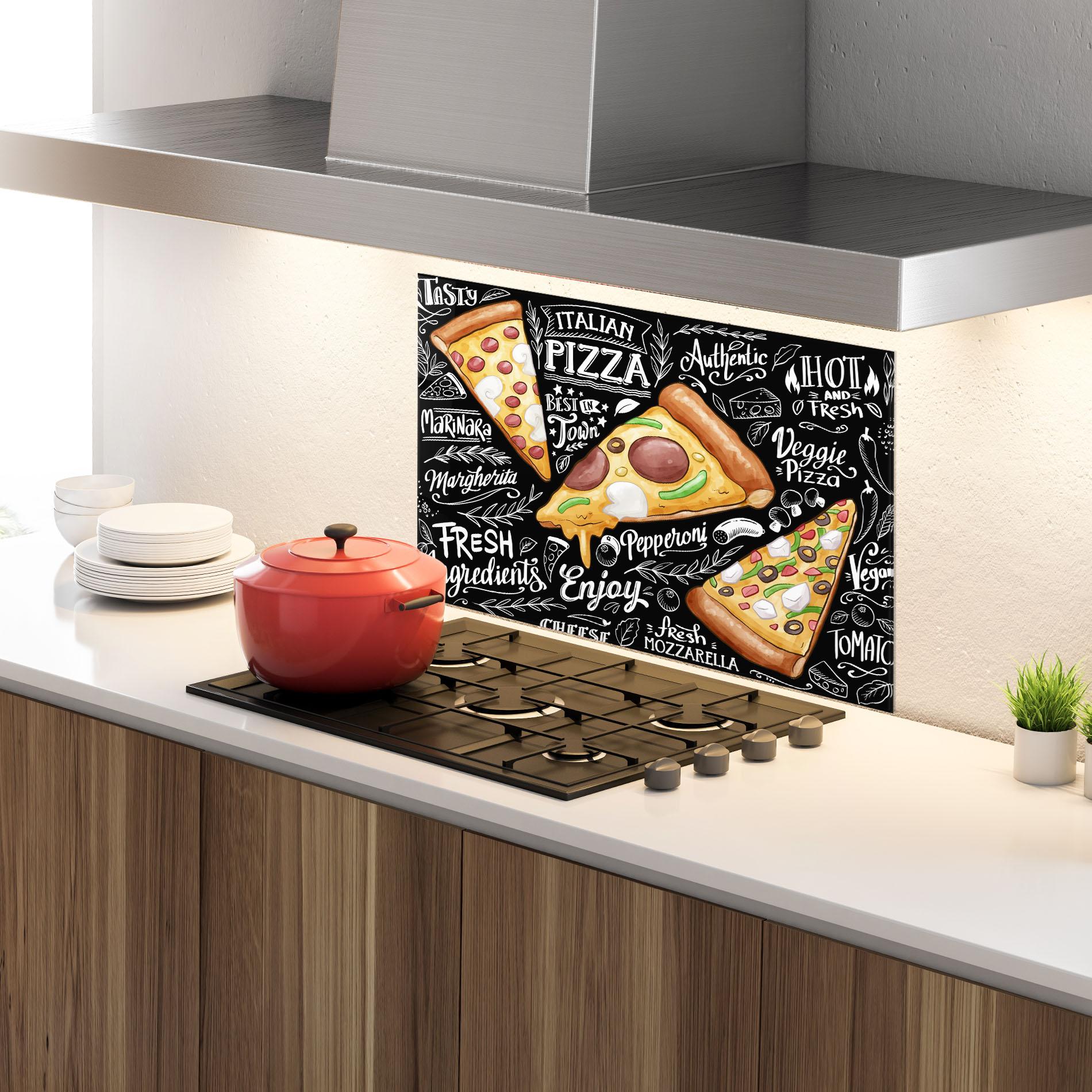 Panou Sticla Bucatarie Enjoy Pizza mockup 4