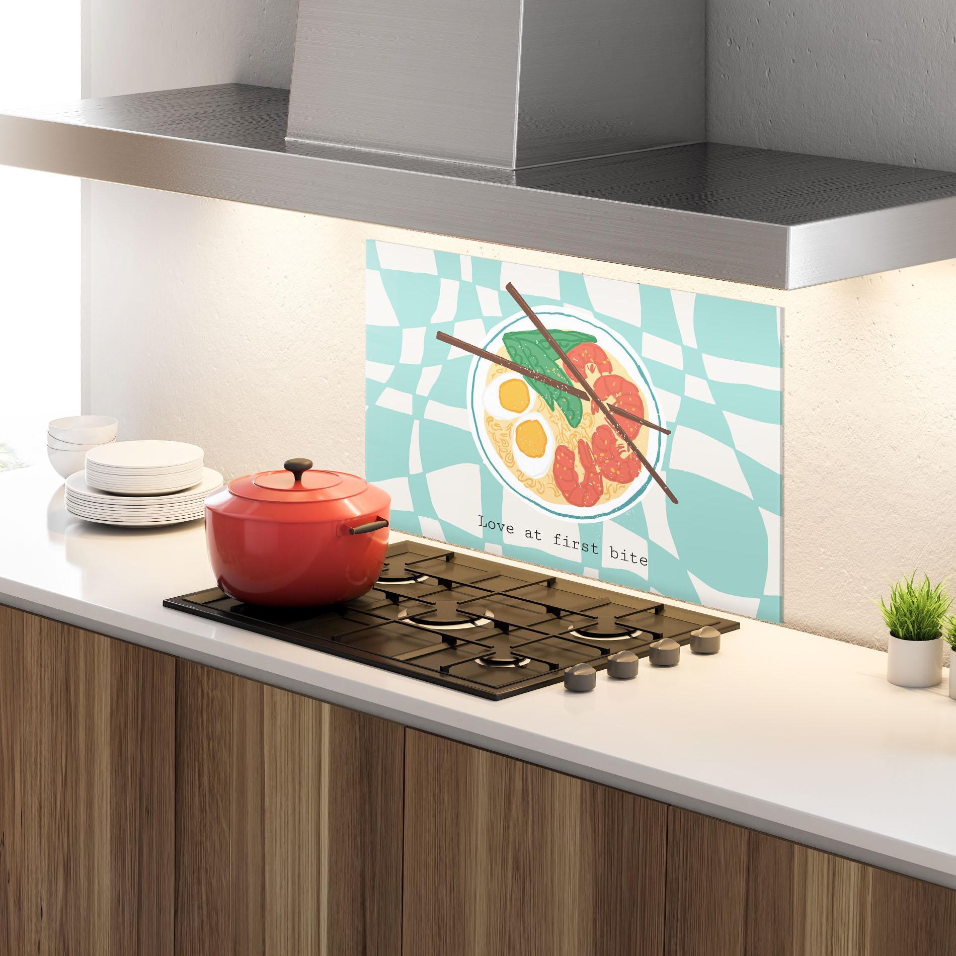 Panou Sticla Bucatarie Food Love mockup 4