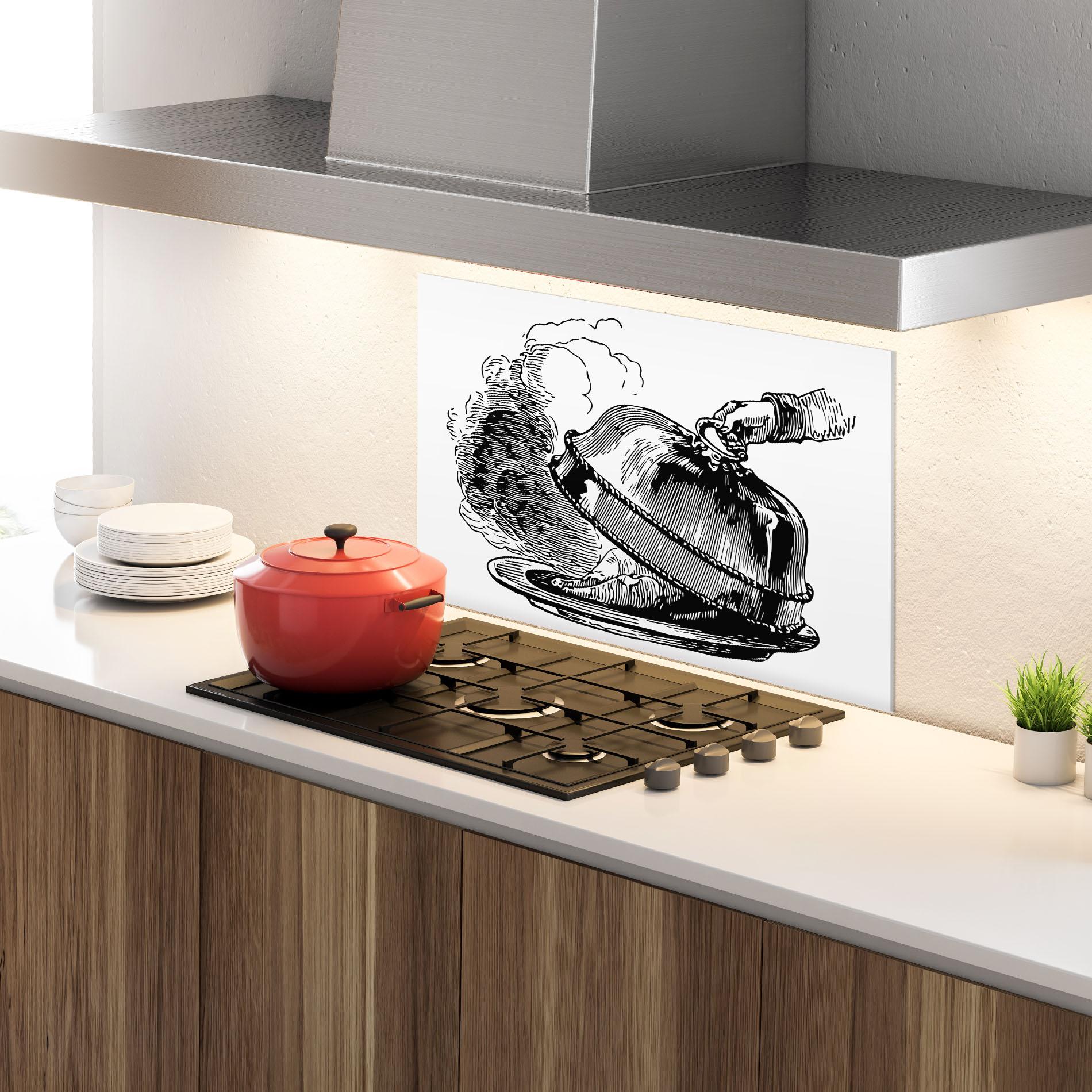 Panou Sticla Bucatarie Hot Food mockup 4