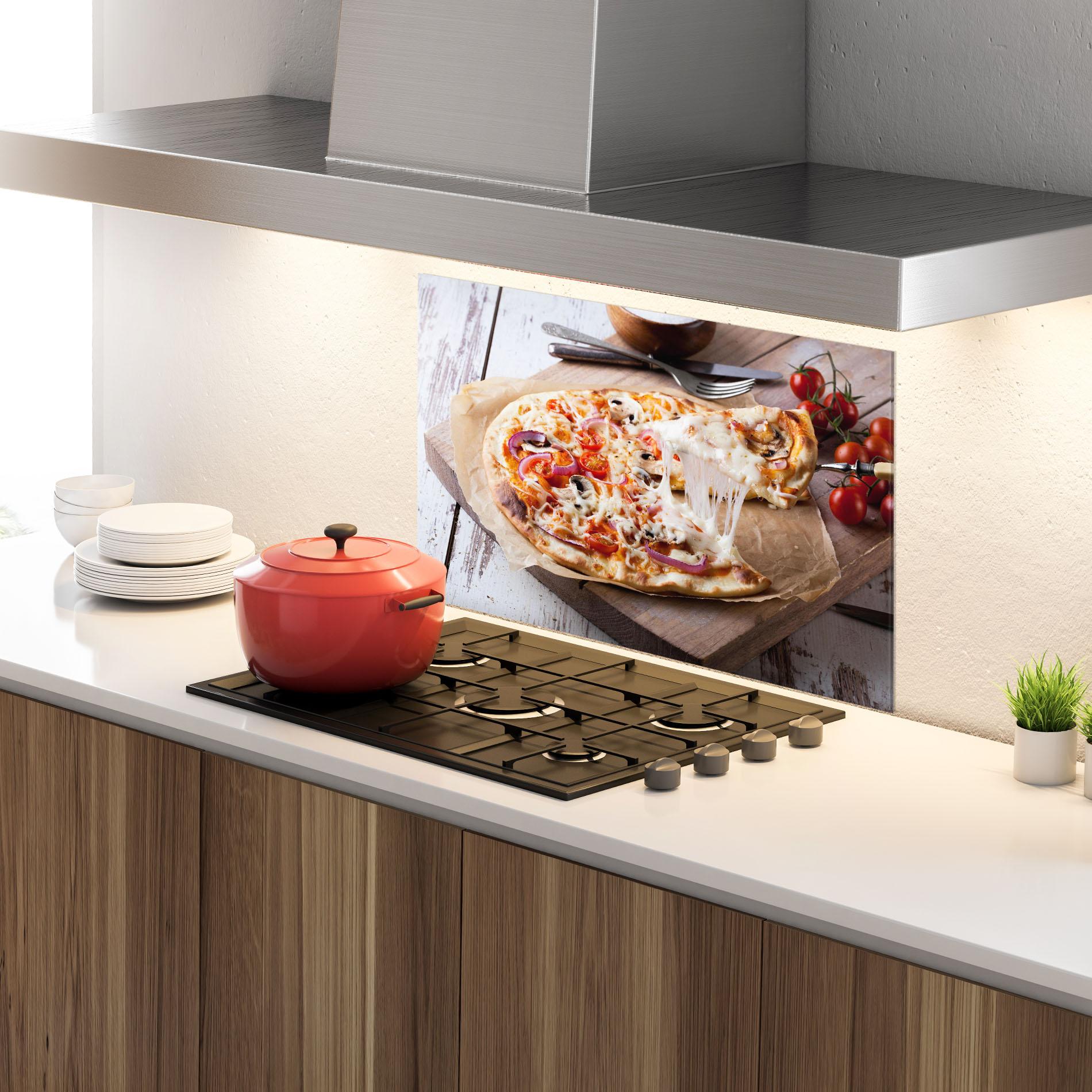 Panou Sticla Bucatarie Pizza mockup 4