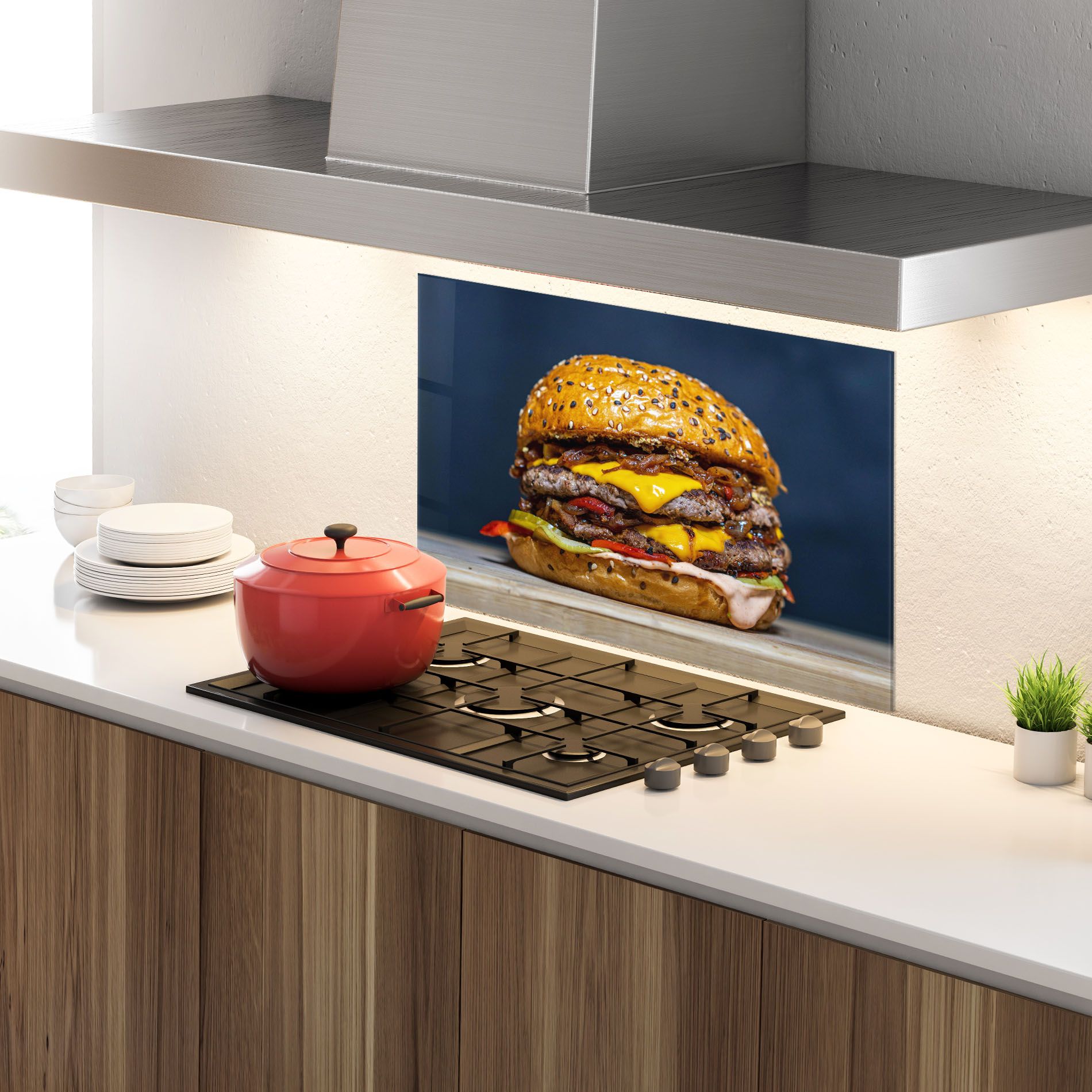 Tasty Hamburger mockup 4