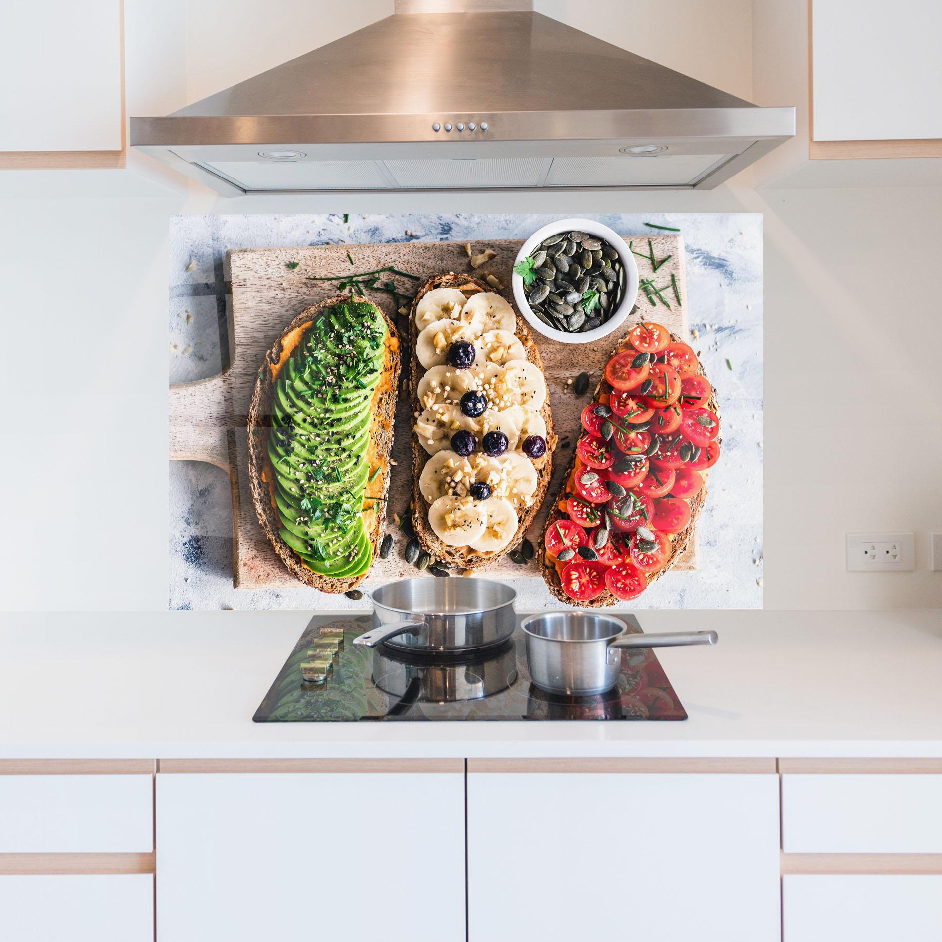 Panou Sticla Bucatarie Breakfast mockup 5