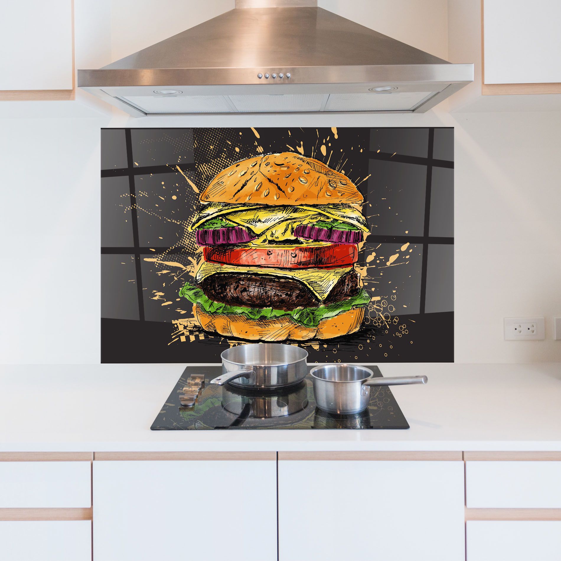 Burger Drawing mockup 5