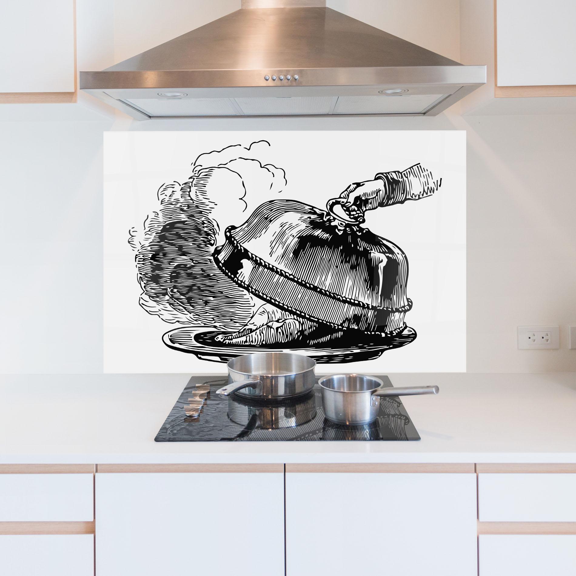 Panou Sticla Bucatarie Hot Food mockup 5