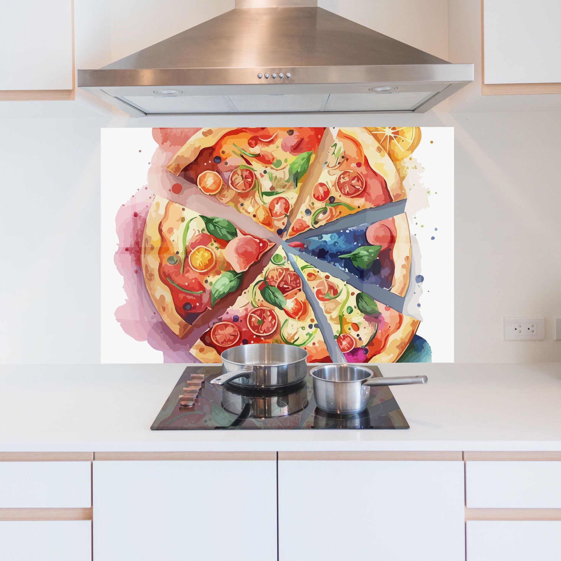 Watercolor Pizza mockup 5