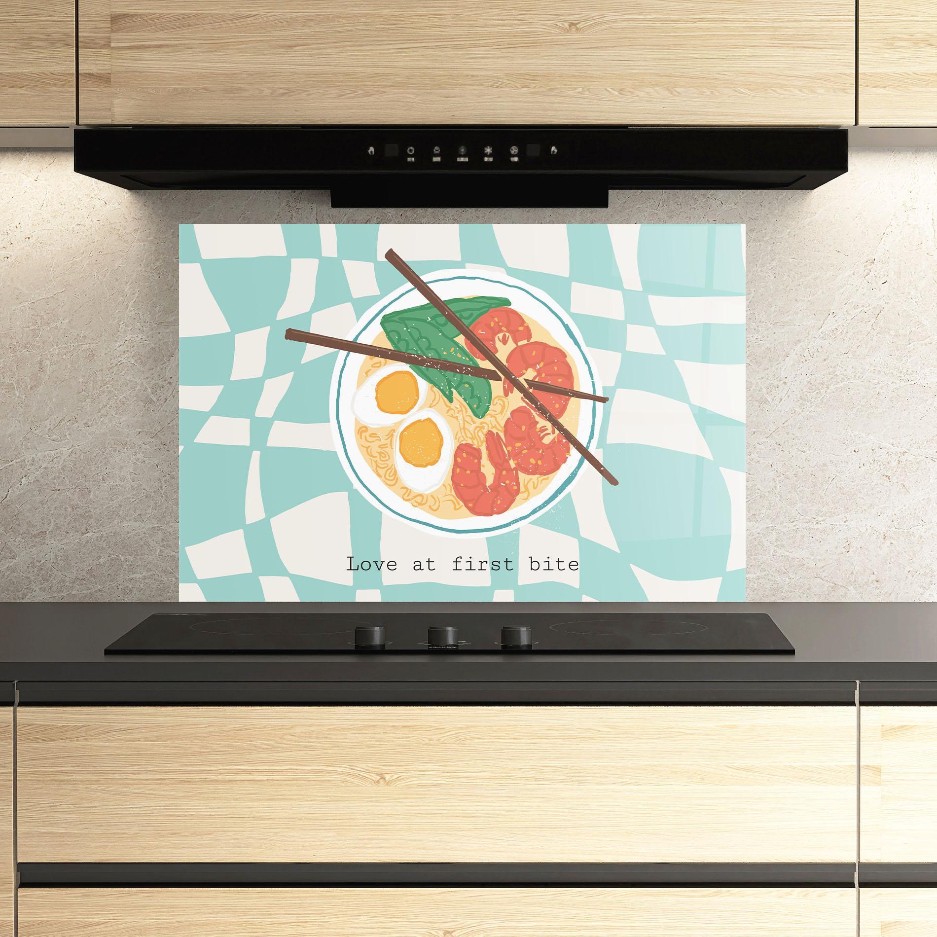 Panou Sticla Bucatarie Food Love mockup 3