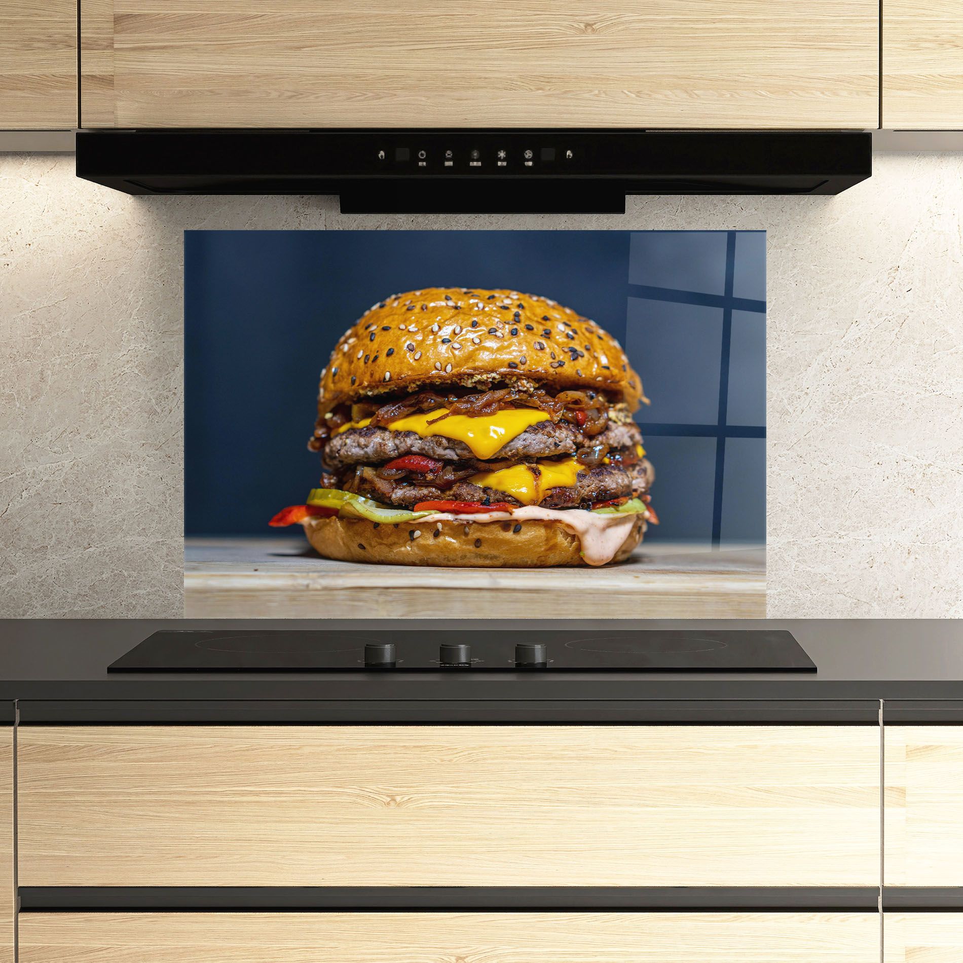 Tasty Hamburger mockup 3