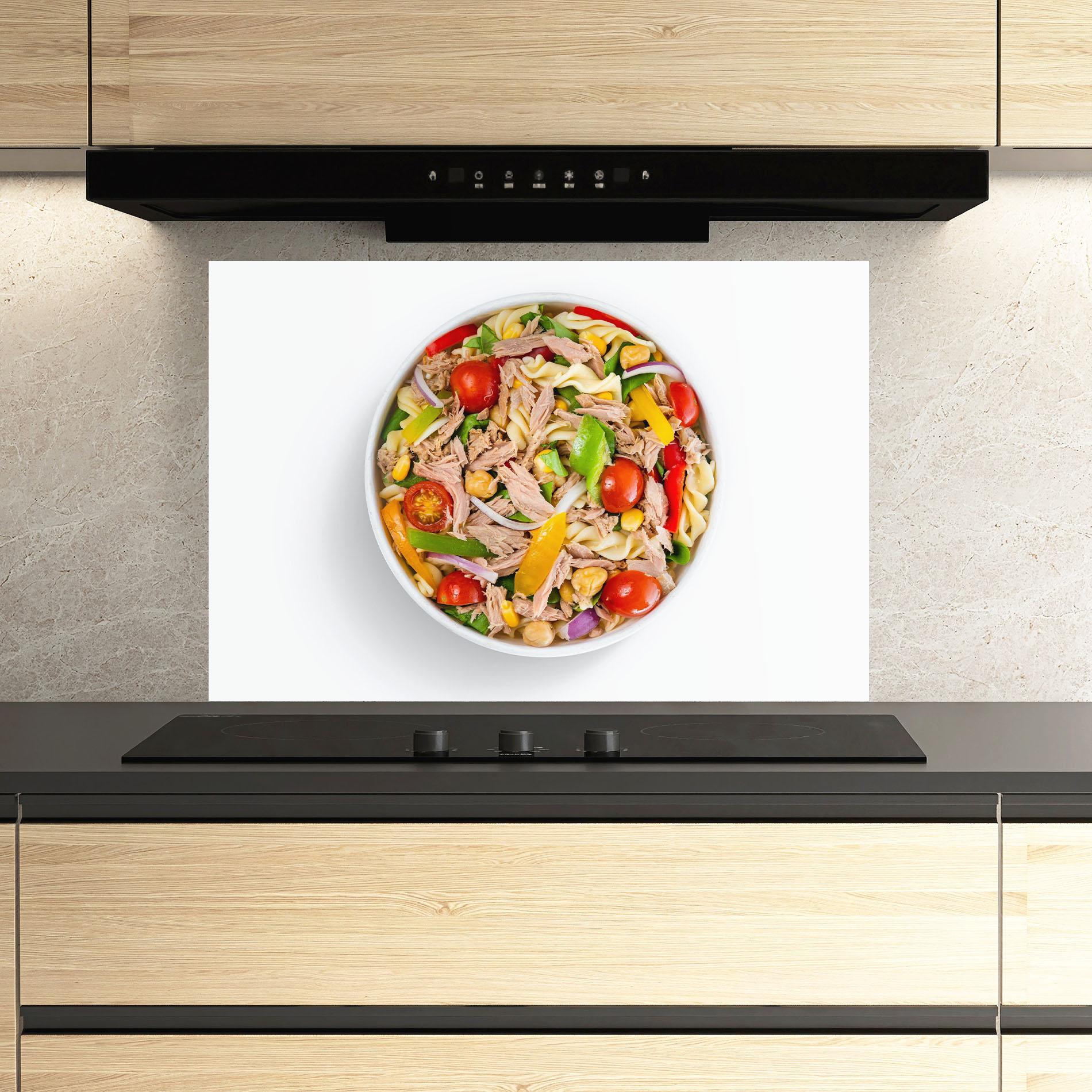 Panou Sticla Bucatarie Tuna Salad mockup 3