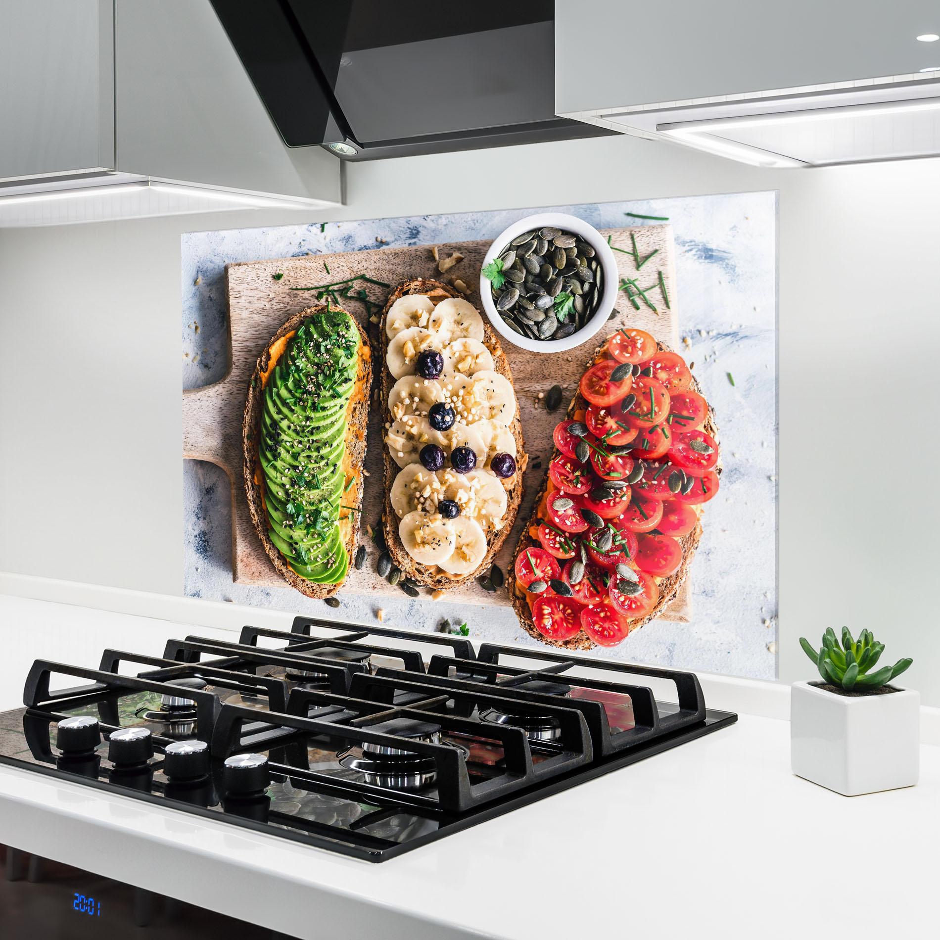 Panou Sticla Bucatarie Breakfast mockup 6