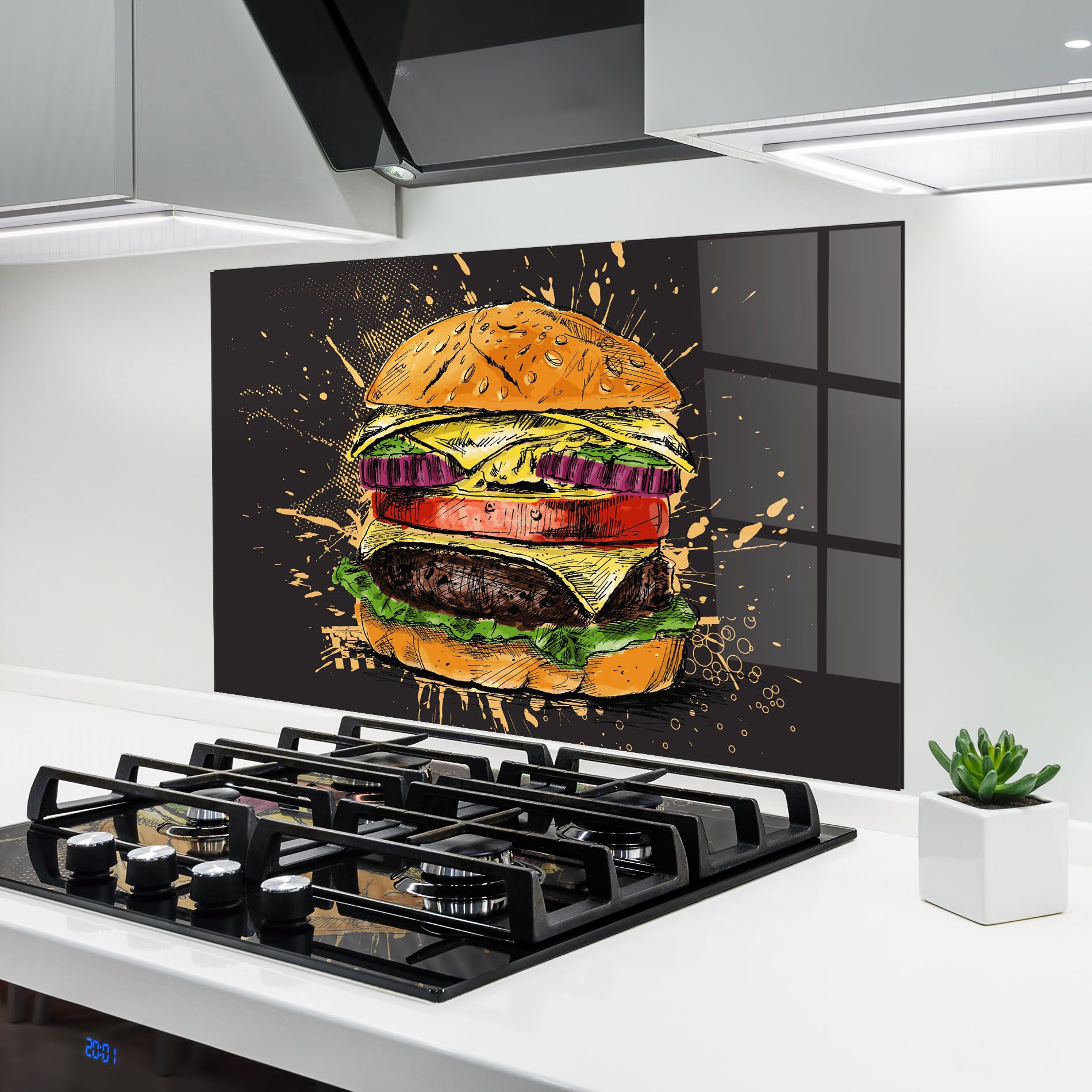 Burger Drawing mockup 6