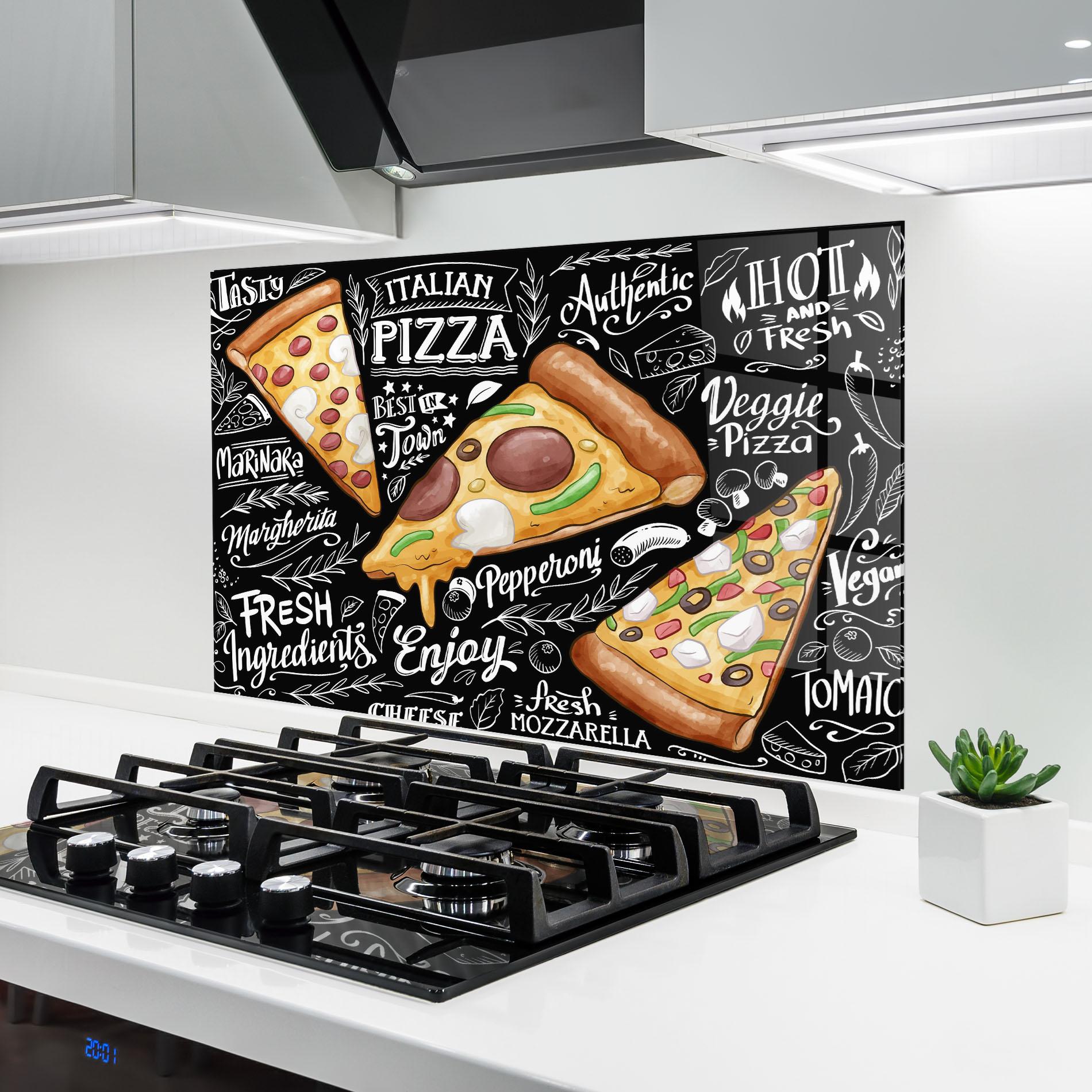 Panou Sticla Bucatarie Enjoy Pizza mockup 6