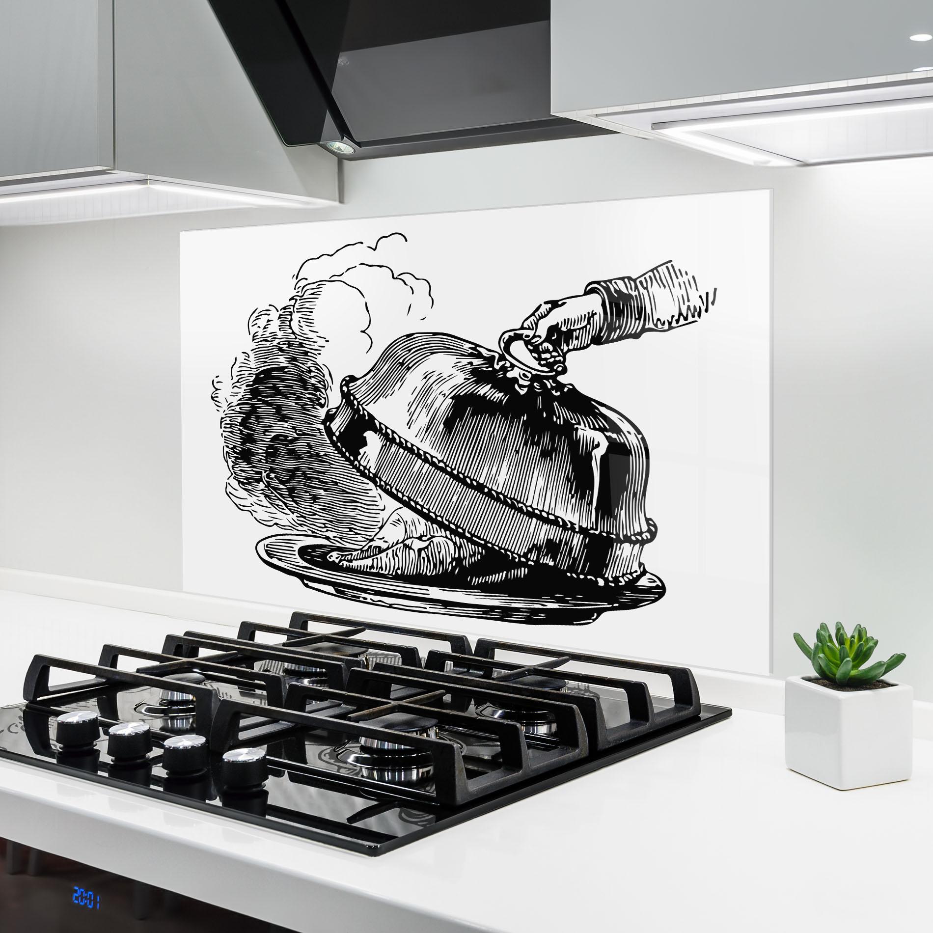 Panou Sticla Bucatarie Hot Food mockup 6