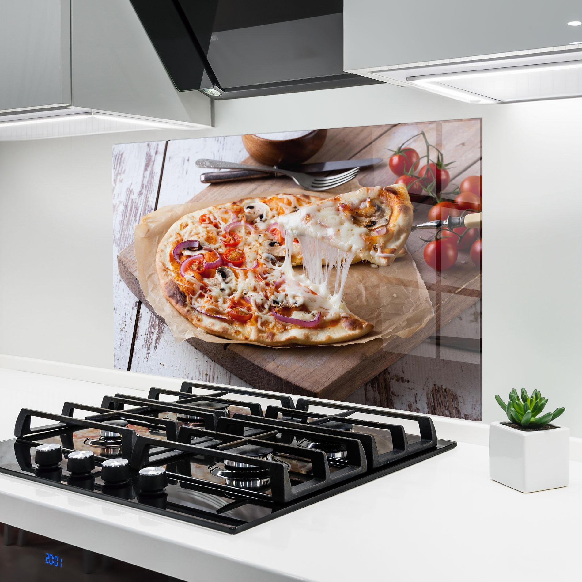 Panou Sticla Bucatarie Pizza mockup 6