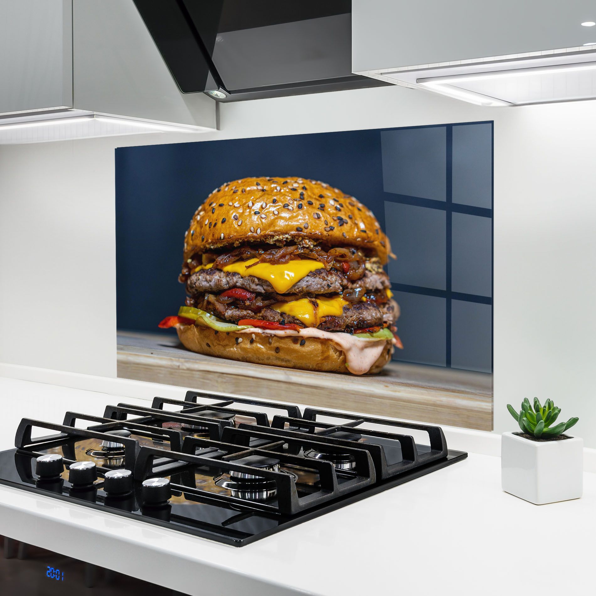 Tasty Hamburger mockup 6