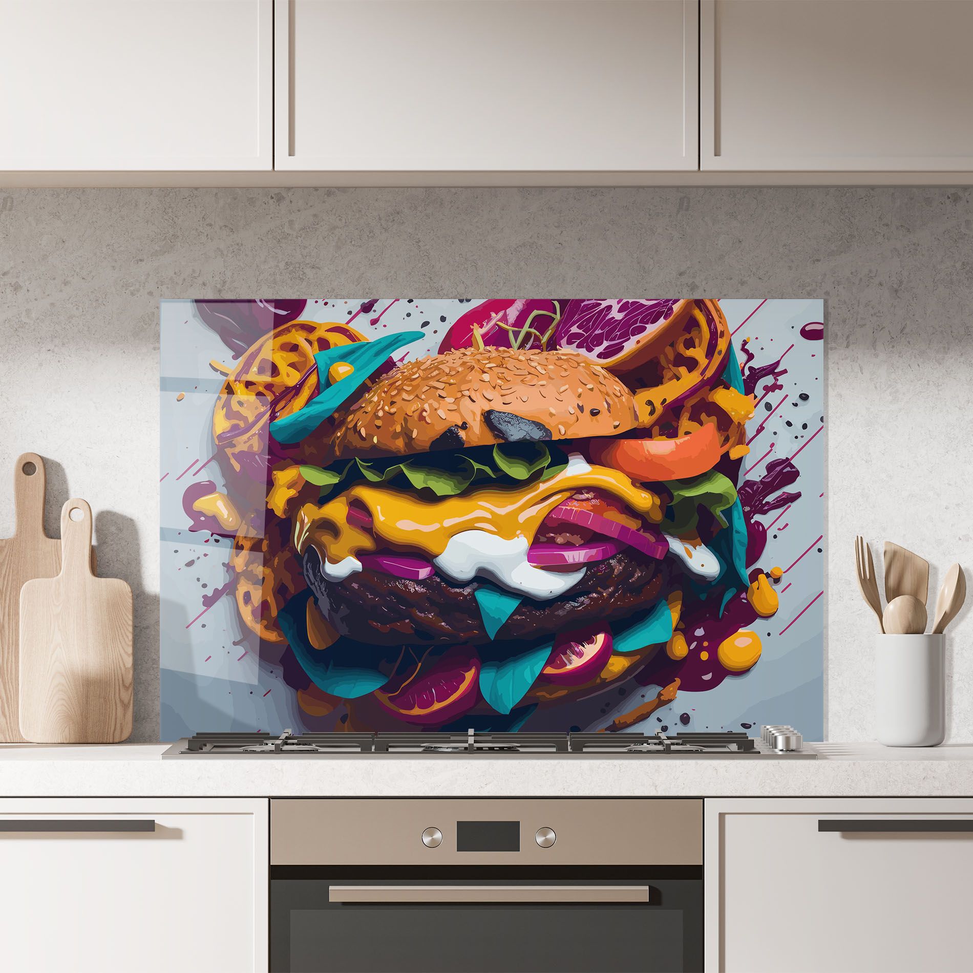 Burger Color Mix mockup 7