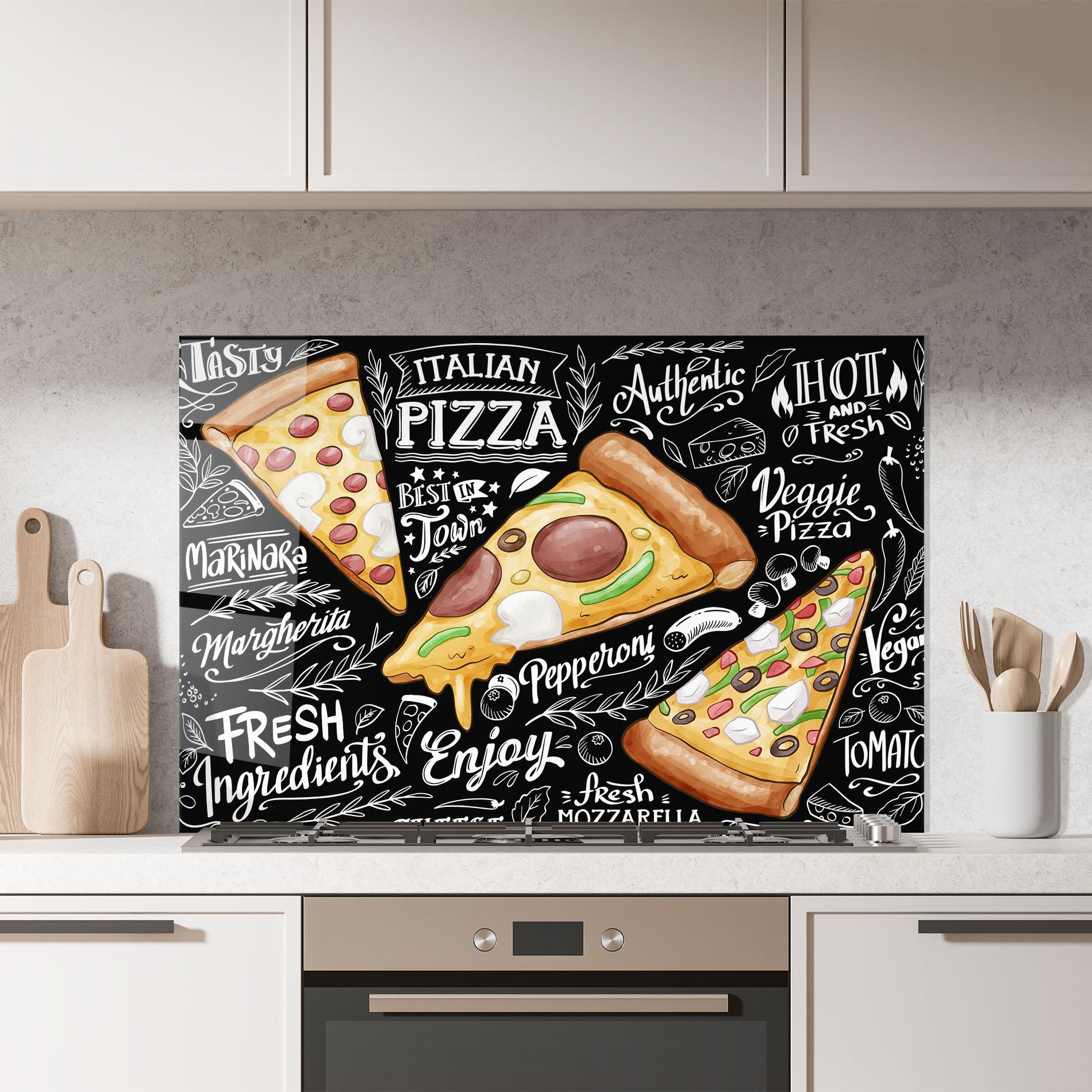 Panou Sticla Bucatarie Enjoy Pizza mockup 7